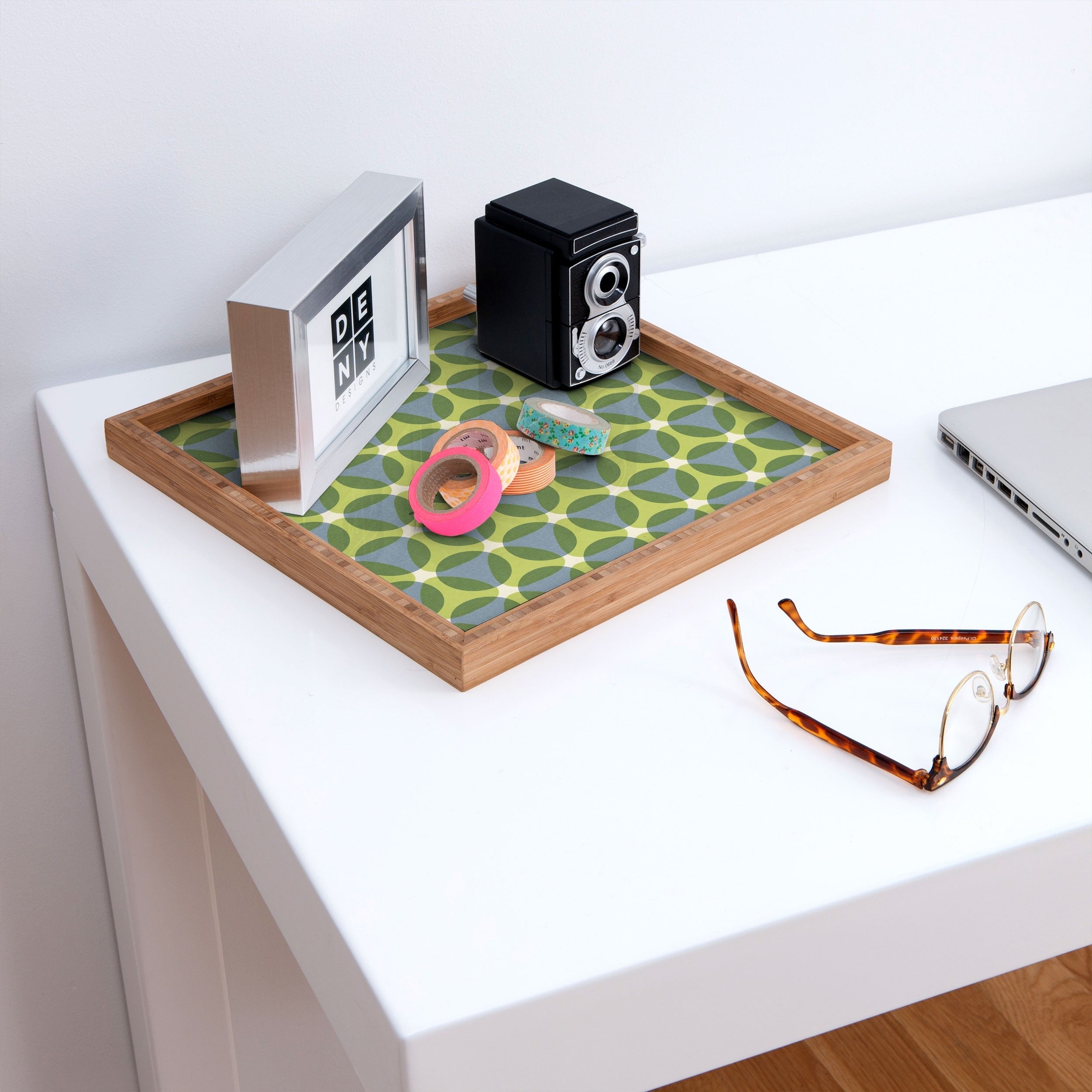 Marta Barragan Camarasa Stylish Retro Circle Square Tray