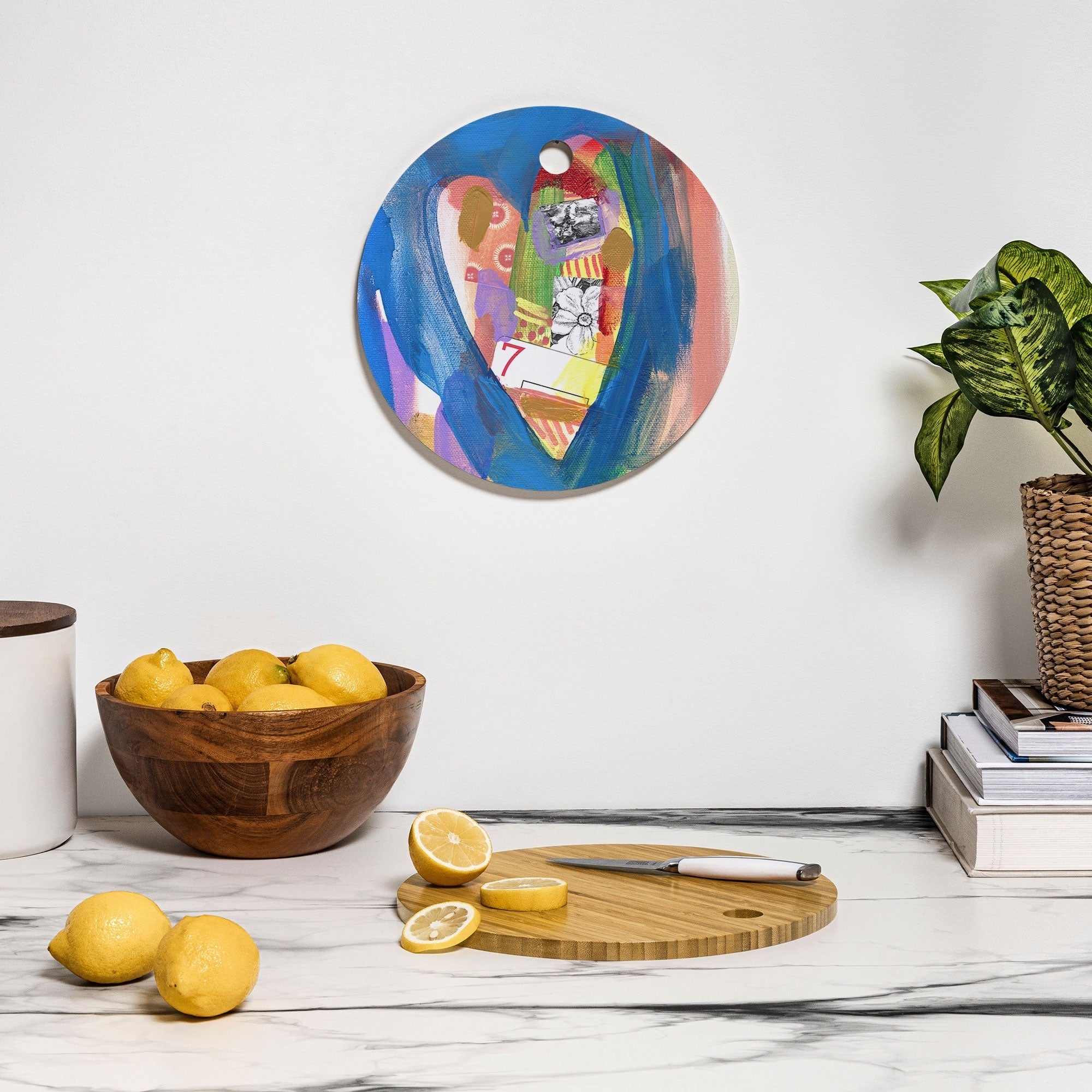 Natalie Baca Lucky in Love Cutting Board Round