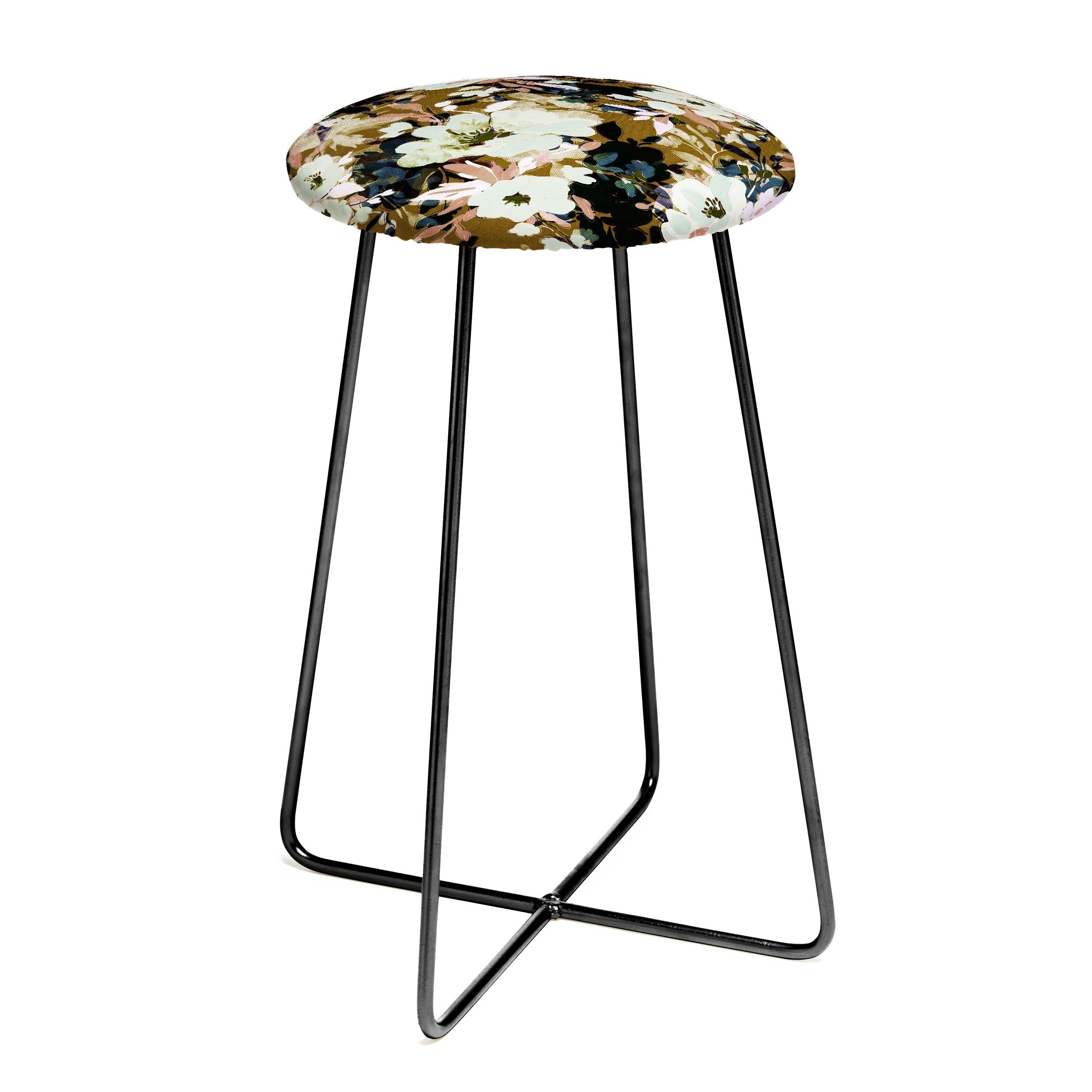 Marta Barragan Camarasa Romantic Floral Fusion Counter Stool