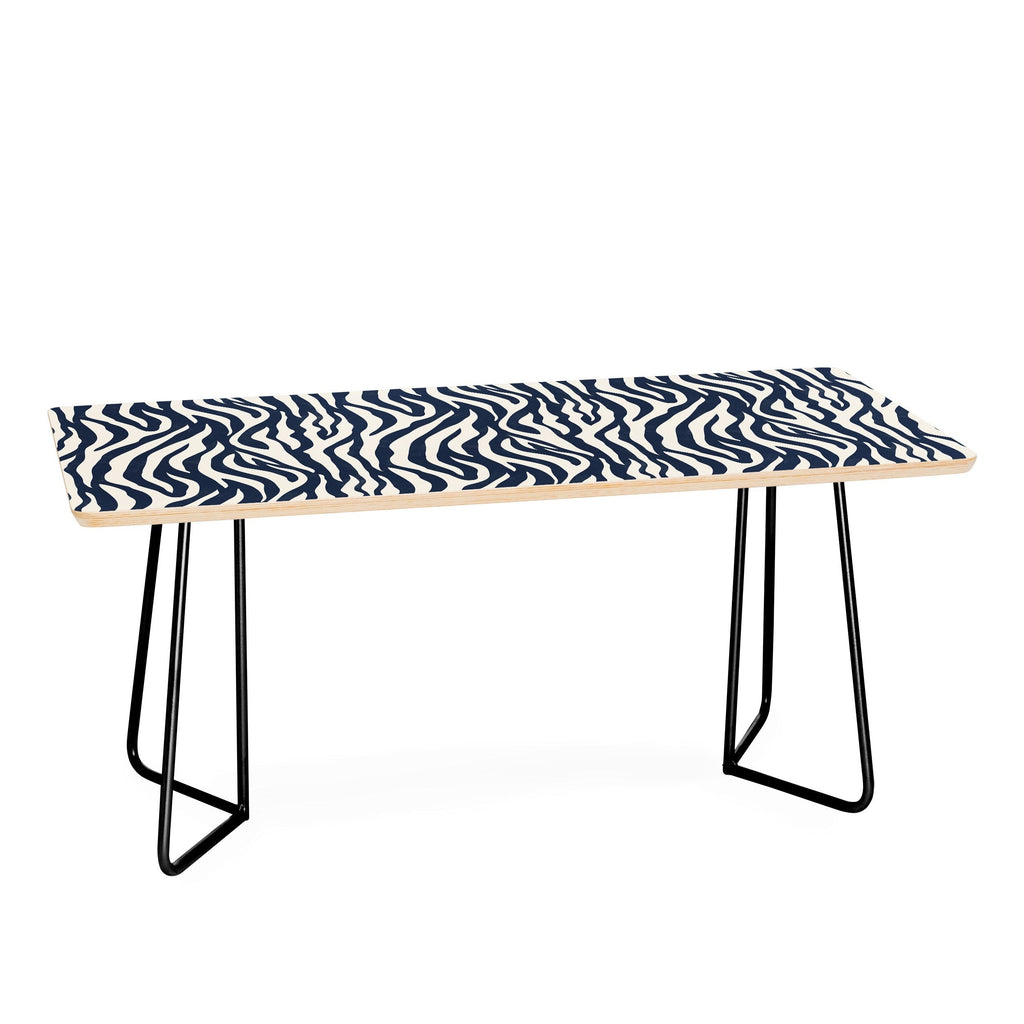 Avenie BR Navy Tiger Stripes Coffee Table