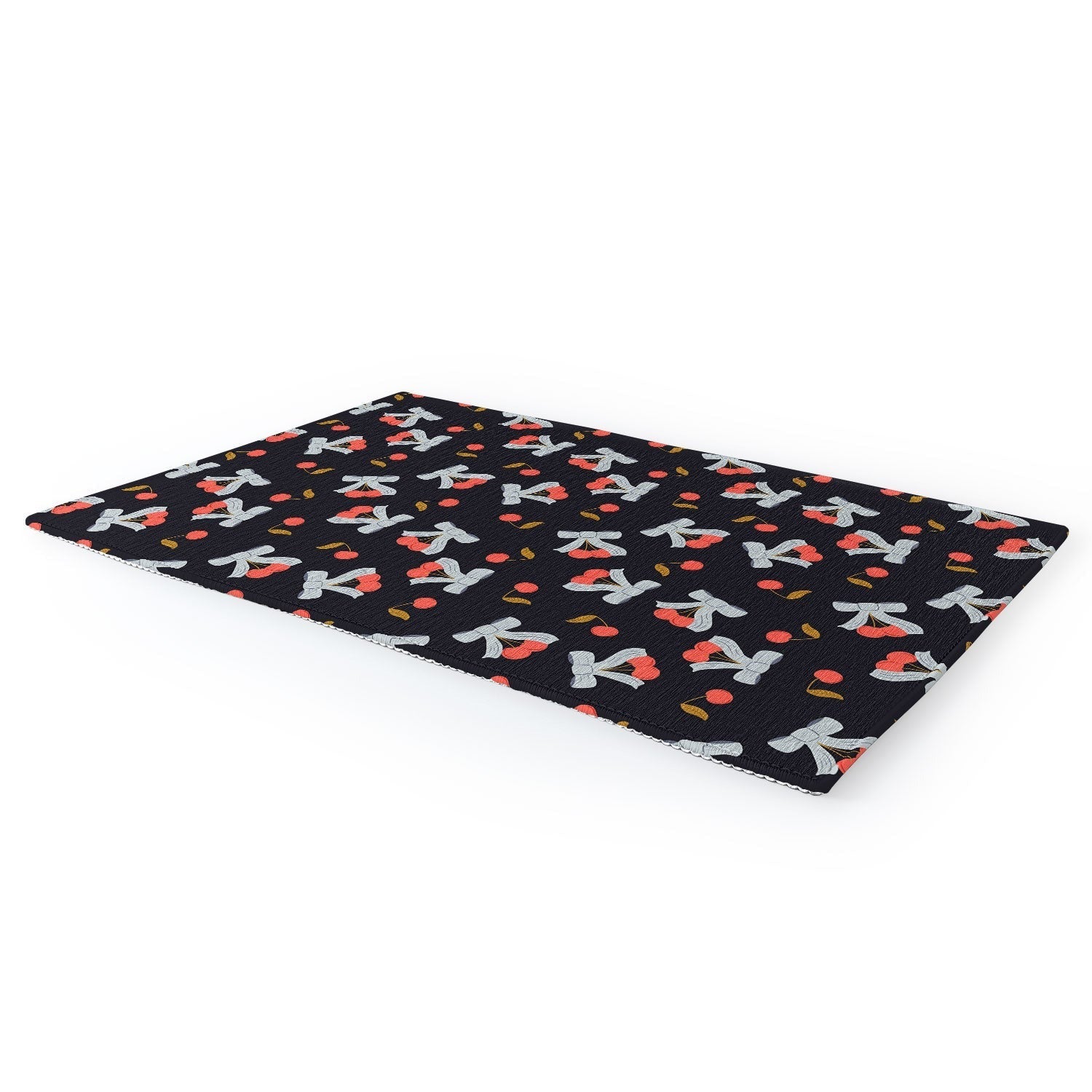 Jennifer Labre Cherries and Bows Area Rug