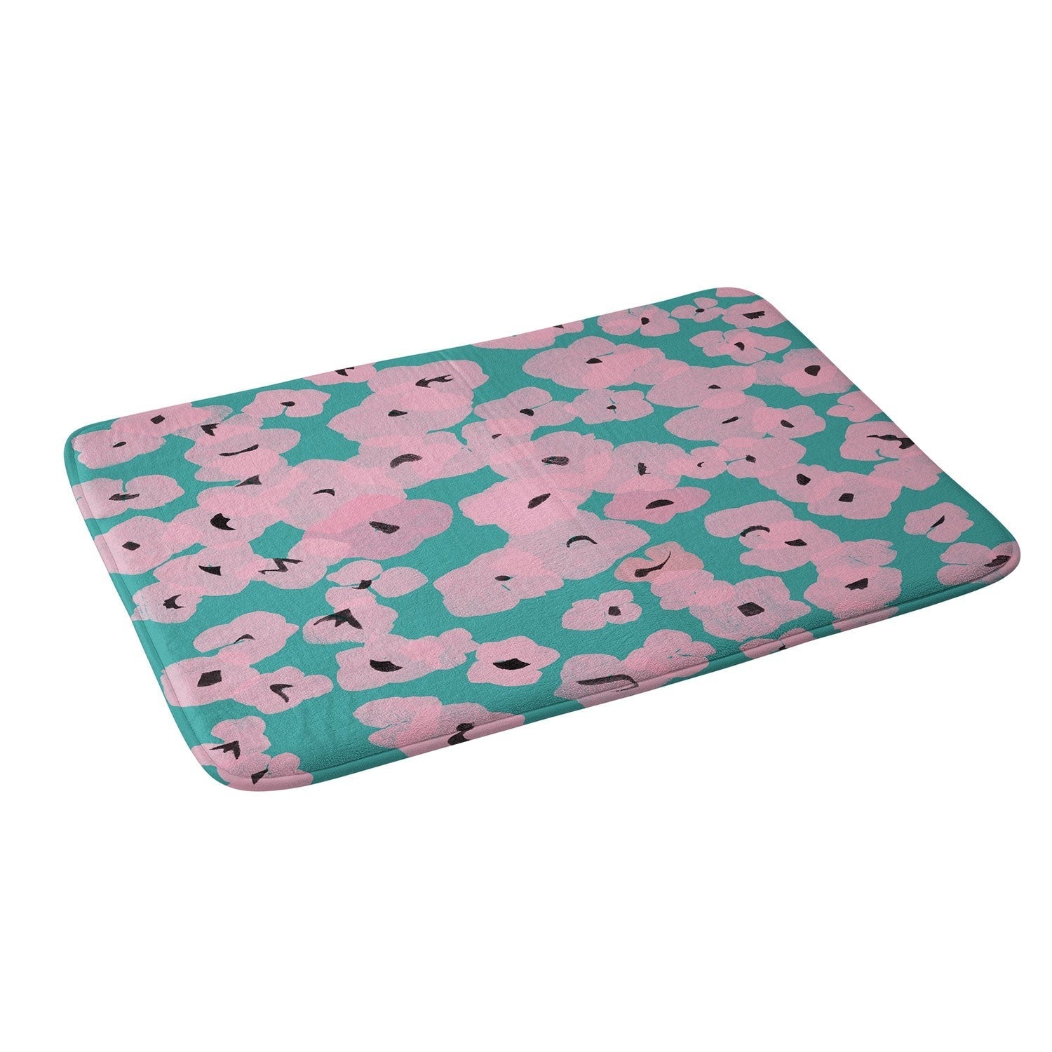Garima Dhawan hydrangea 14 Memory Foam Bath Mat