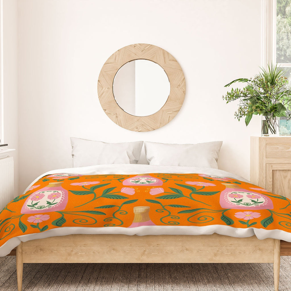 Design by Spark Rose Bubbly And Florals Duvet Cover