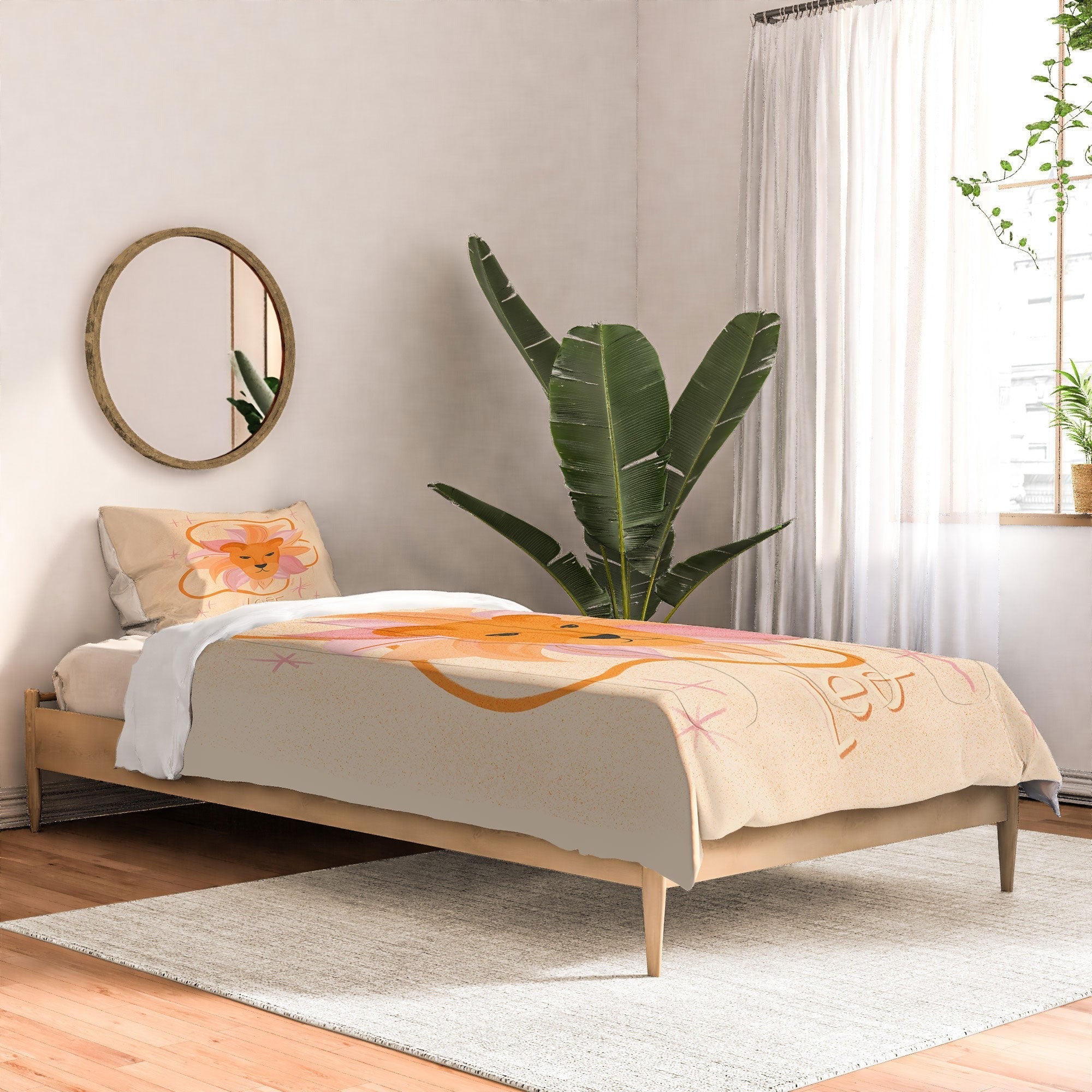 Little Om Zodiac Signs Leo Comforter