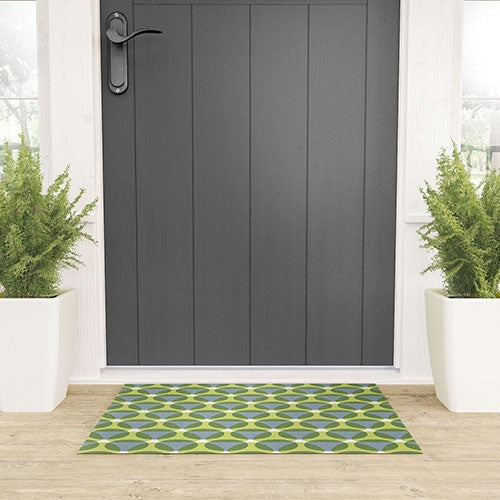 Marta Barragan Camarasa Stylish Retro Circle Welcome Mat