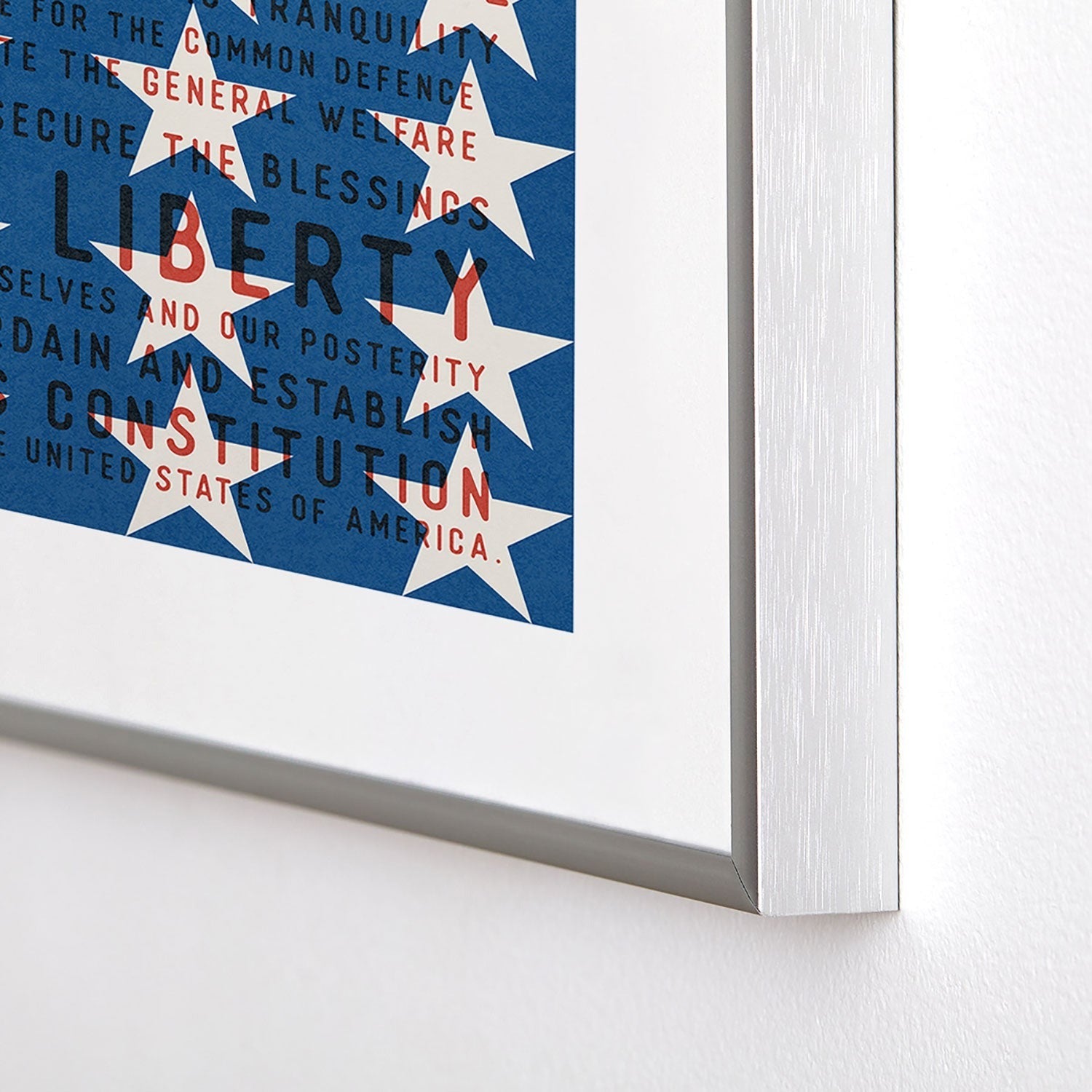 DENY Designs Starred Preamble Metal Framed Art Print