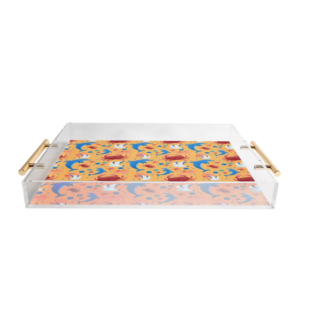 Seta Zakian Sailing Sealife yellow Acrylic Tray