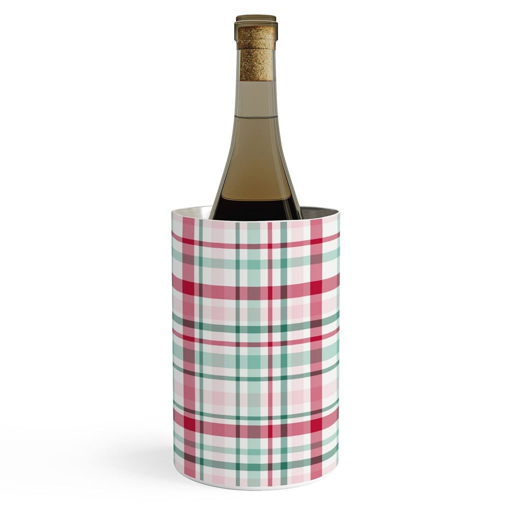 Lisa Argyropoulos Merry Vintage Plaid Wine Chiller