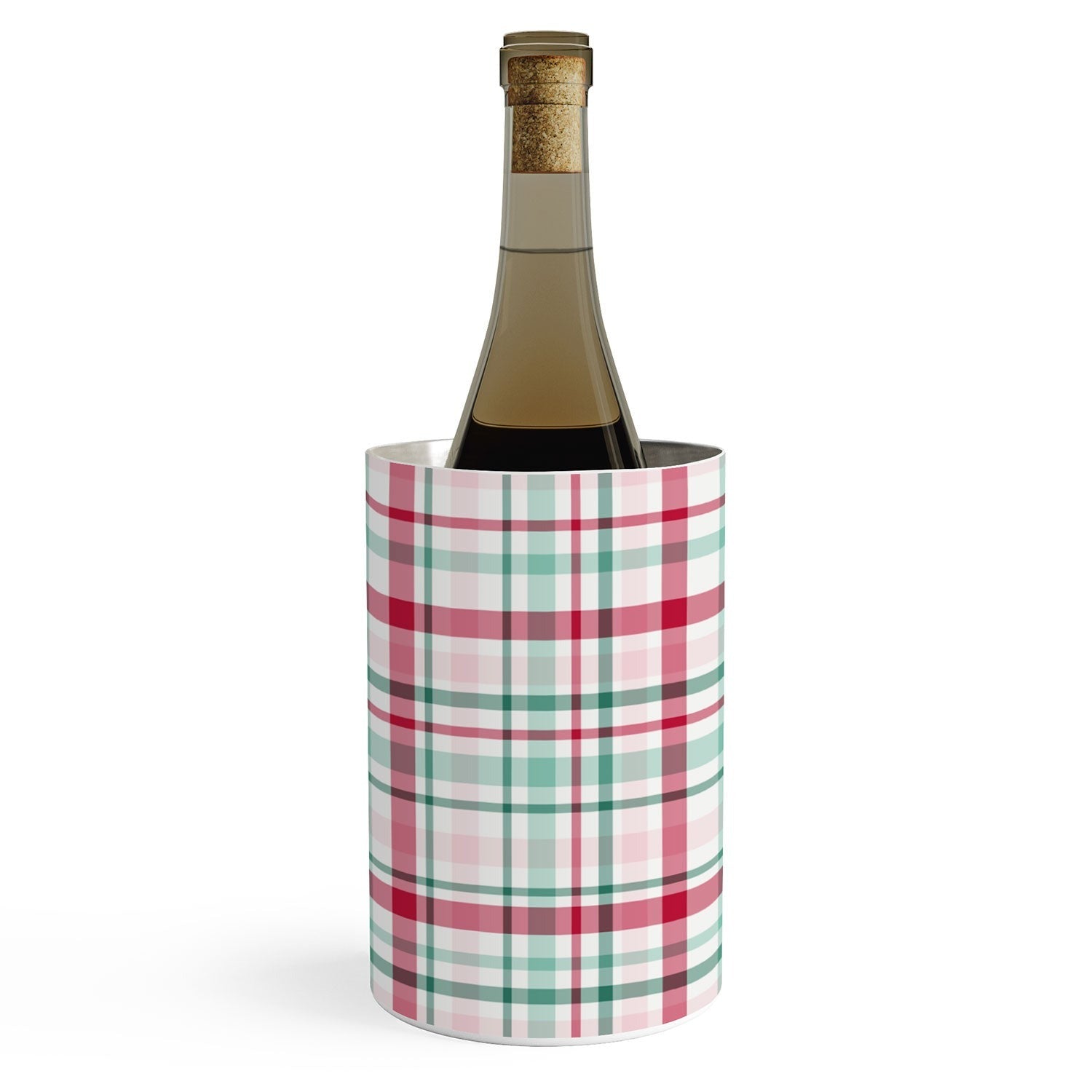 Lisa Argyropoulos Merry Vintage Plaid Wine Chiller