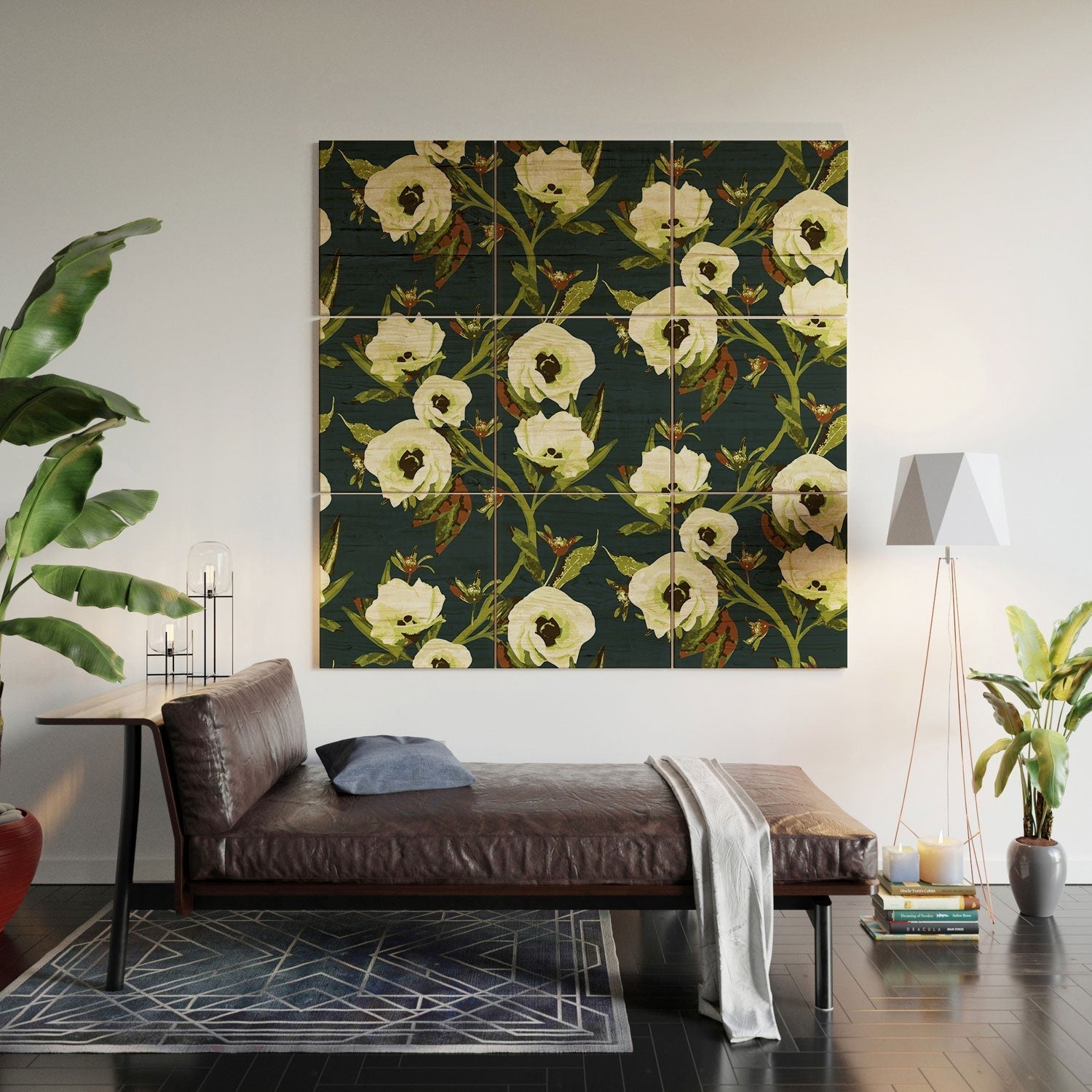 ThirtyOne Illustrations Circa in Olive Wood Wall Mural