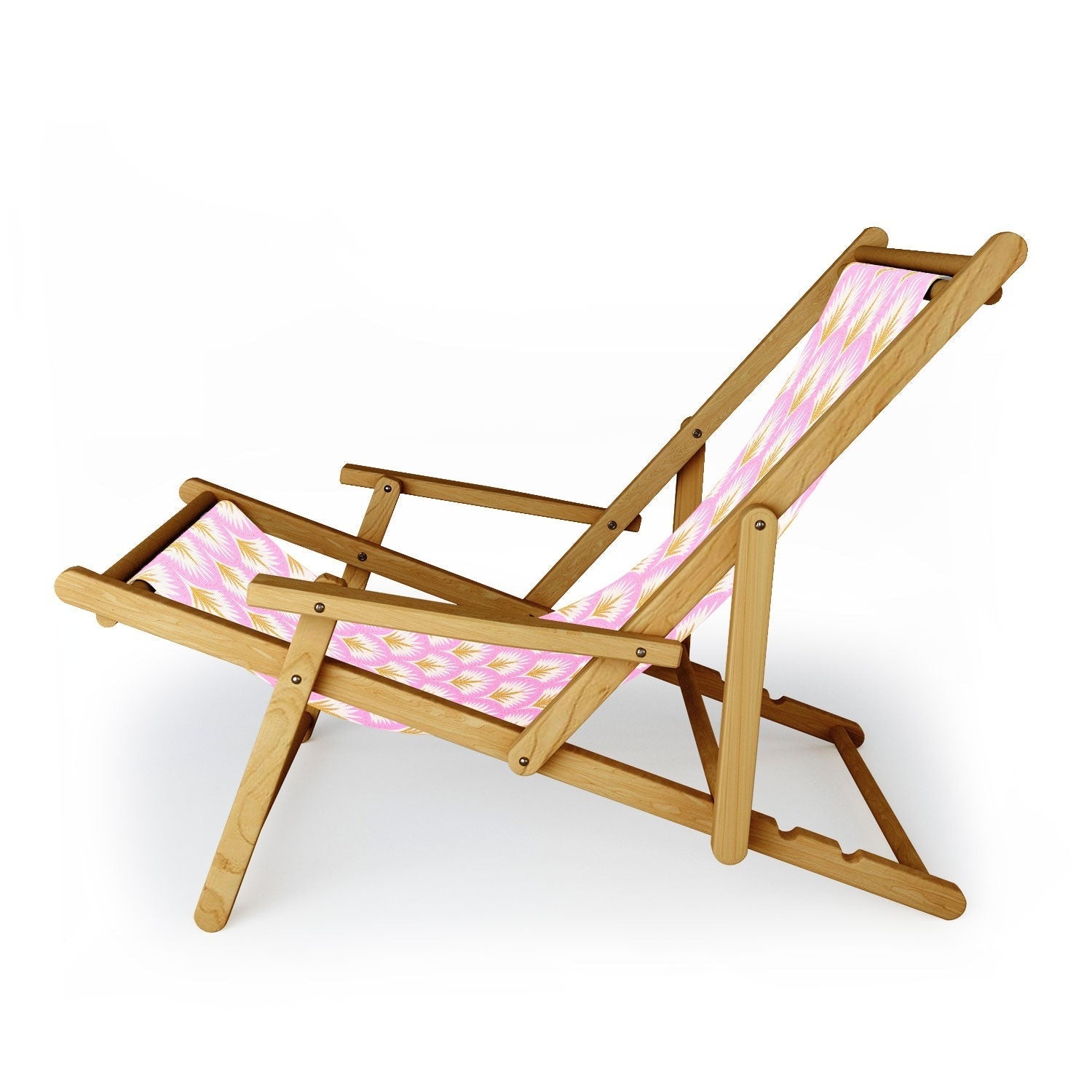 Jennifer Labre Pink Palmetto Sling Chair