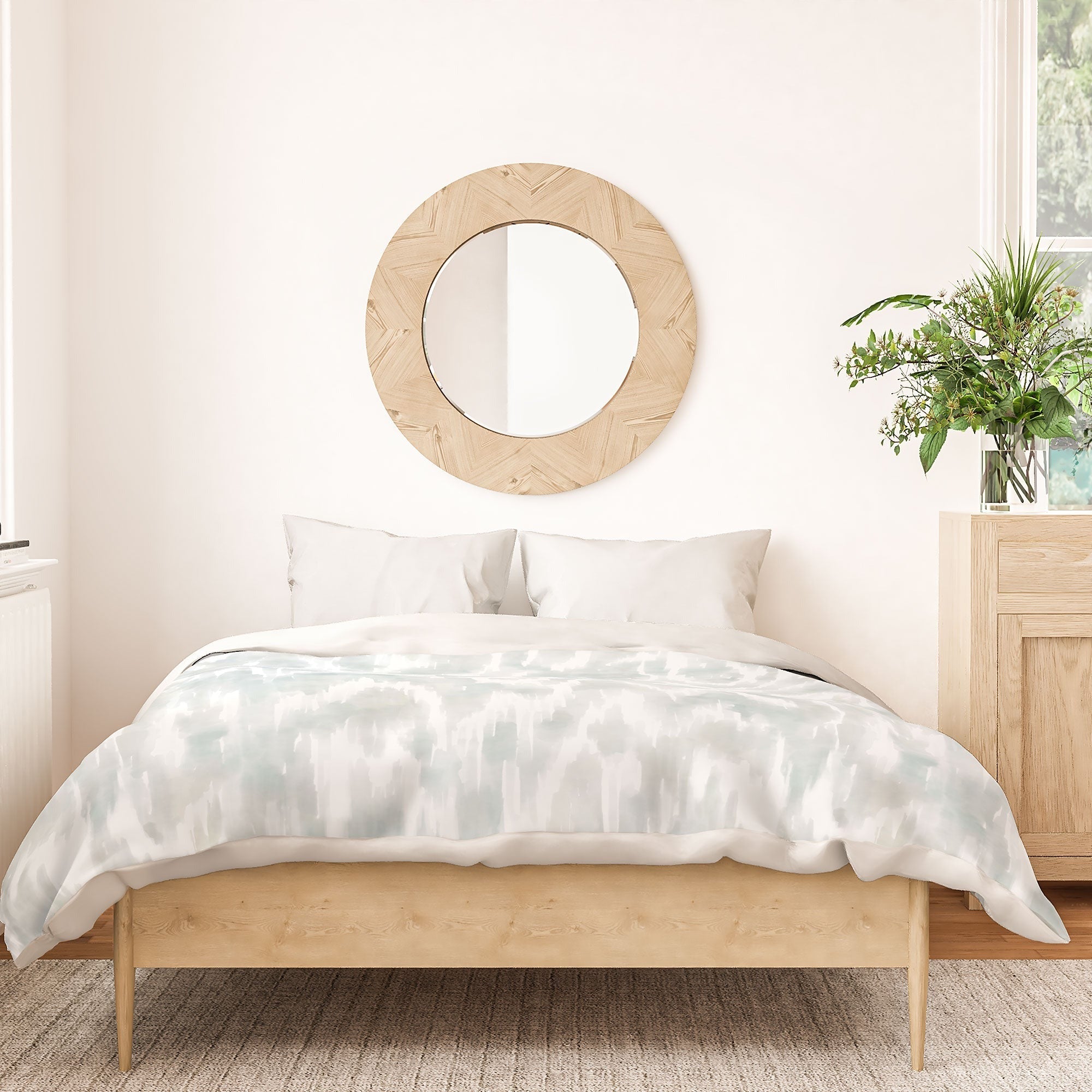 Jacqueline Maldonado Watercolor Wood Grain Duvet Cover