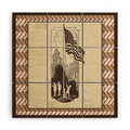 DENY Designs Flag Raisers Striped Square Wood Wall Mural