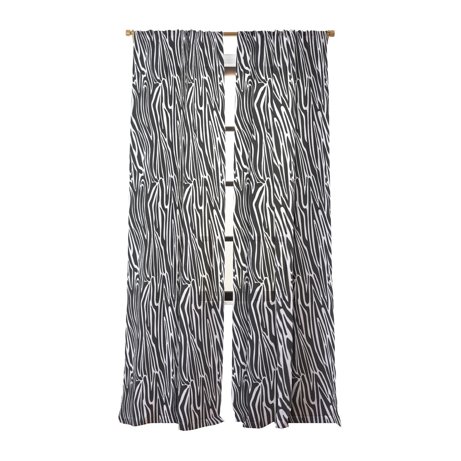 Jennifer Labre Wild Zebra Sheer Window Curtain