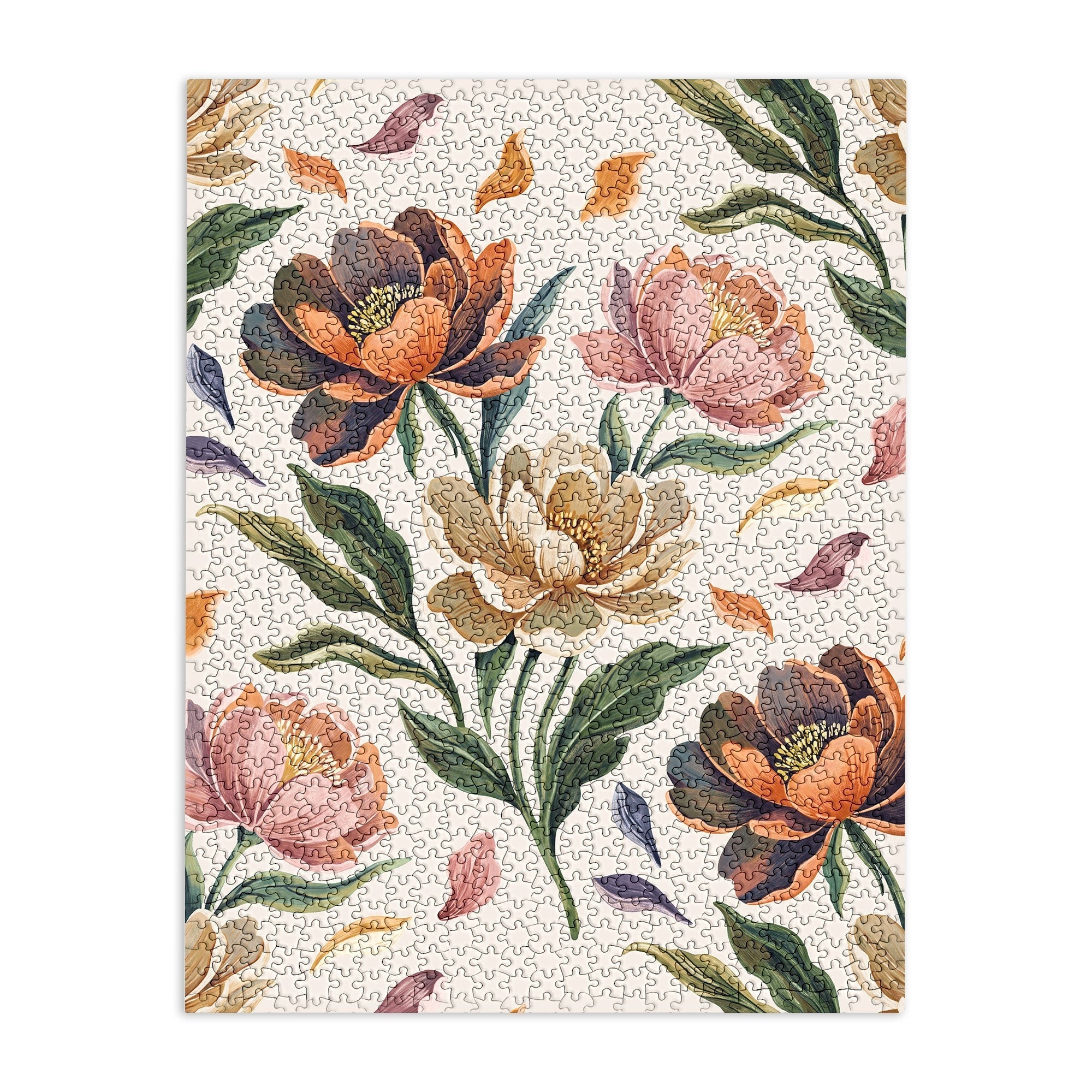 Marta Barragan Camarasa Hand Painted Peony Florals Puzzle