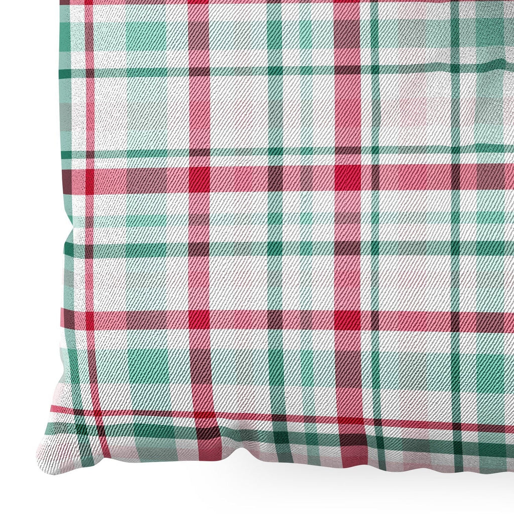 Lisa Argyropoulos Merry Vintage Plaid Floor Pillow Square