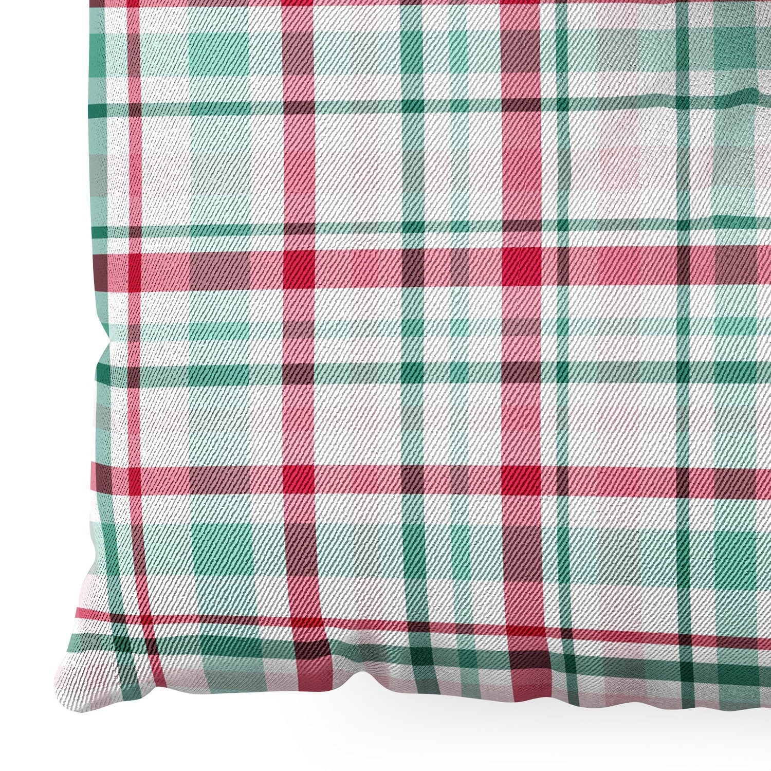 Lisa Argyropoulos Merry Vintage Plaid Floor Pillow Square
