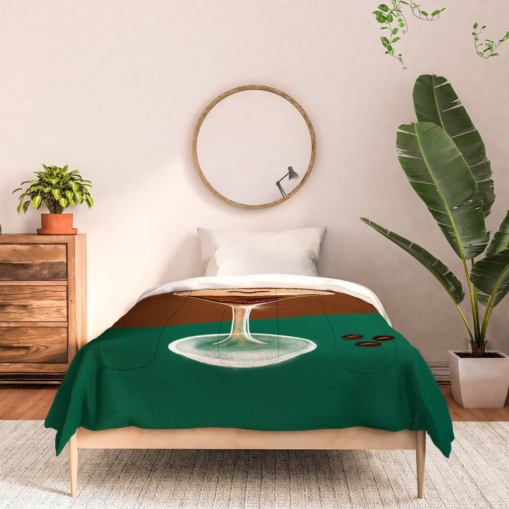Design by Spark Expresso Martini Coffee Beans Comforter