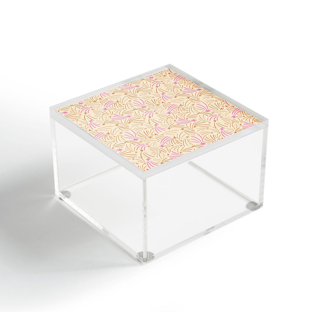 Little Om Pattern Shooting Stars cream Acrylic Box