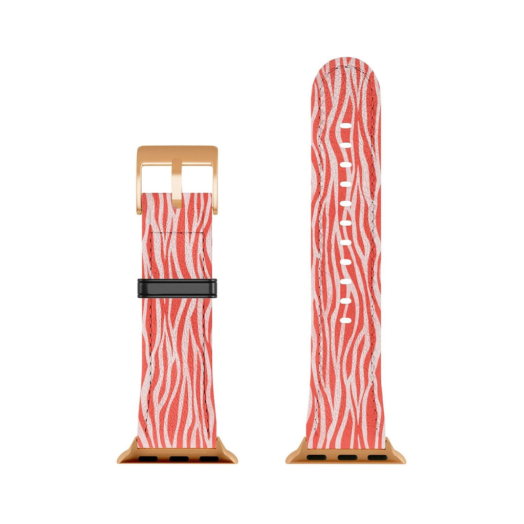 Avenie BR Red Zebra Stripe Apple Watch Band