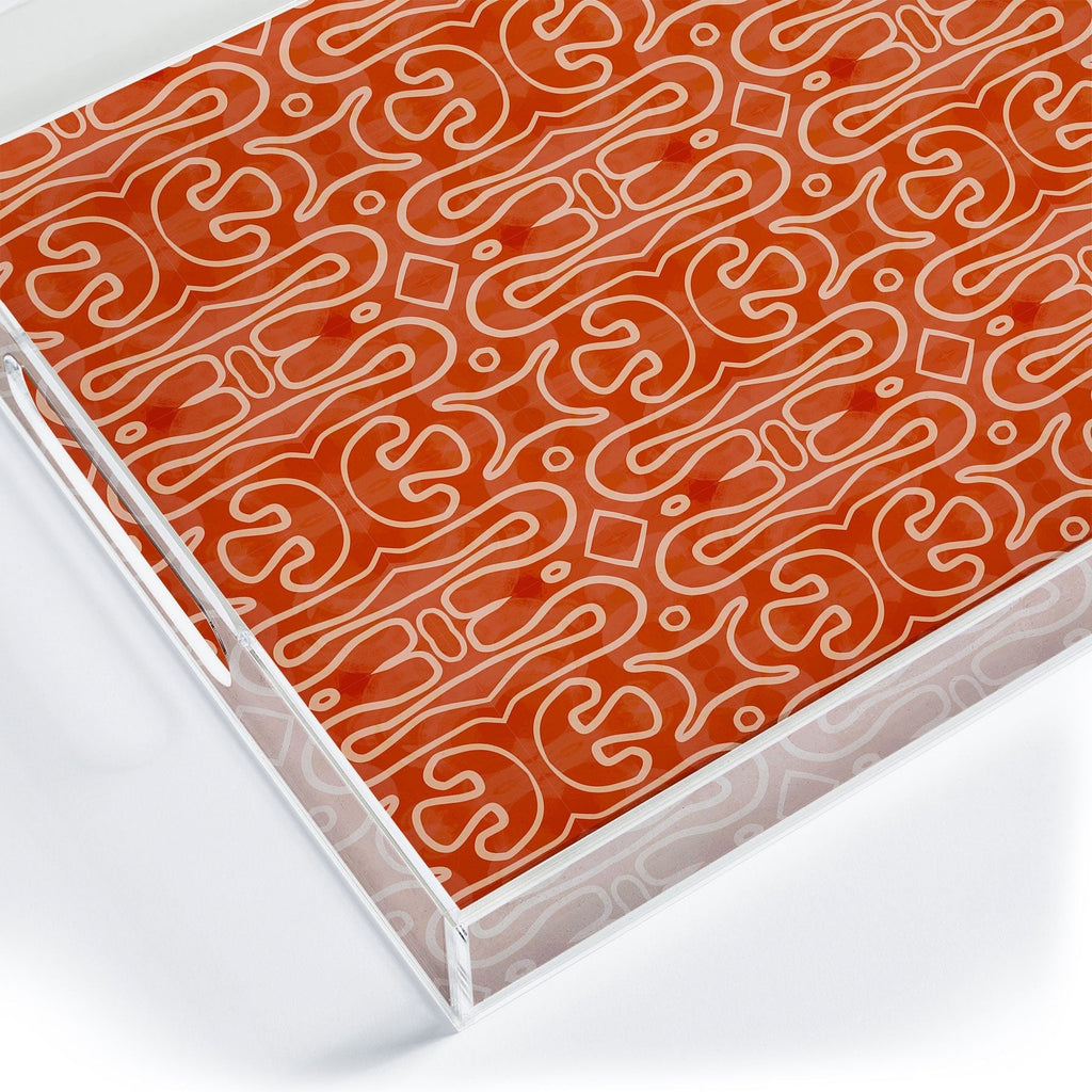 Mirimo Venexiana Burnt Orange Acrylic Tray