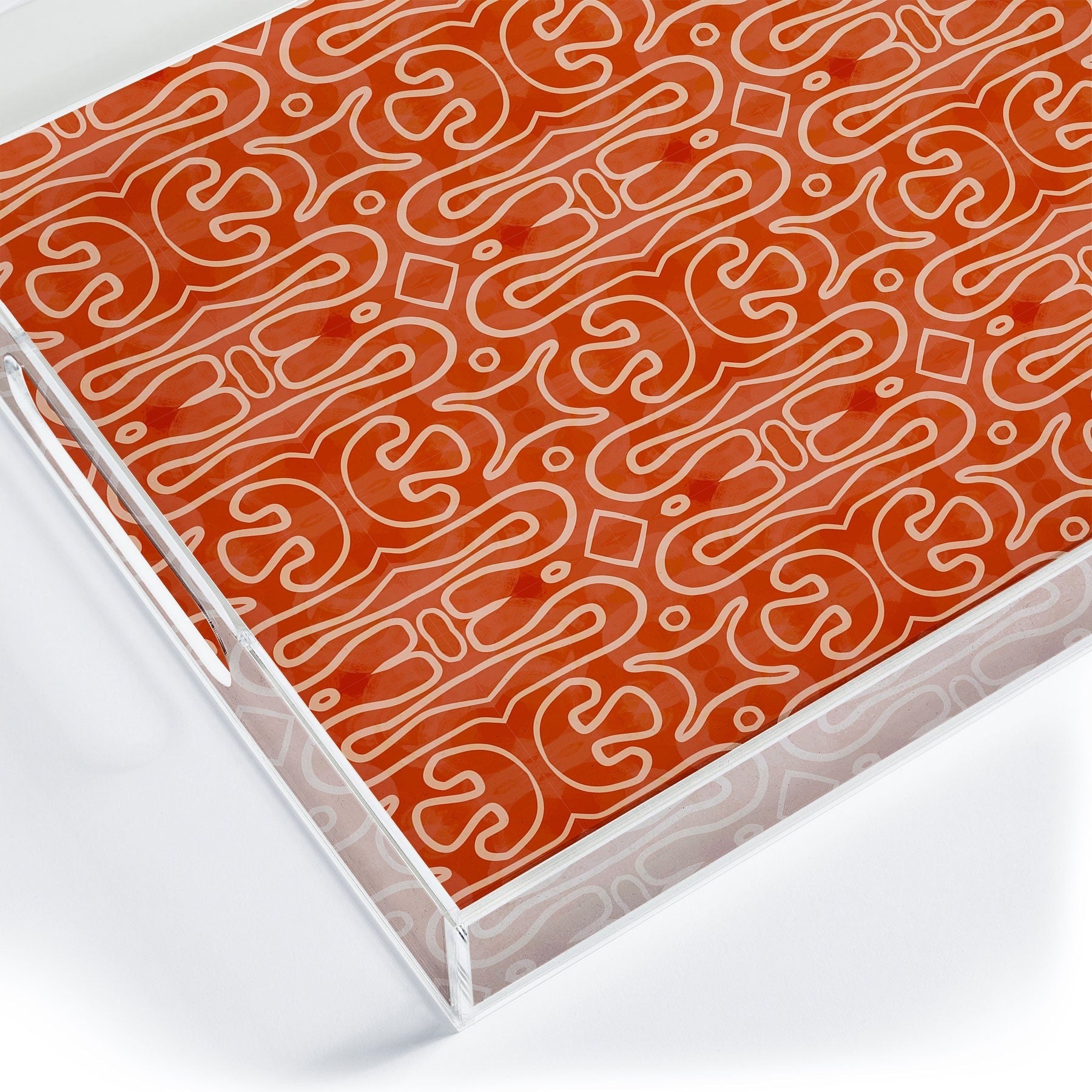 Mirimo Venexiana Burnt Orange Acrylic Tray