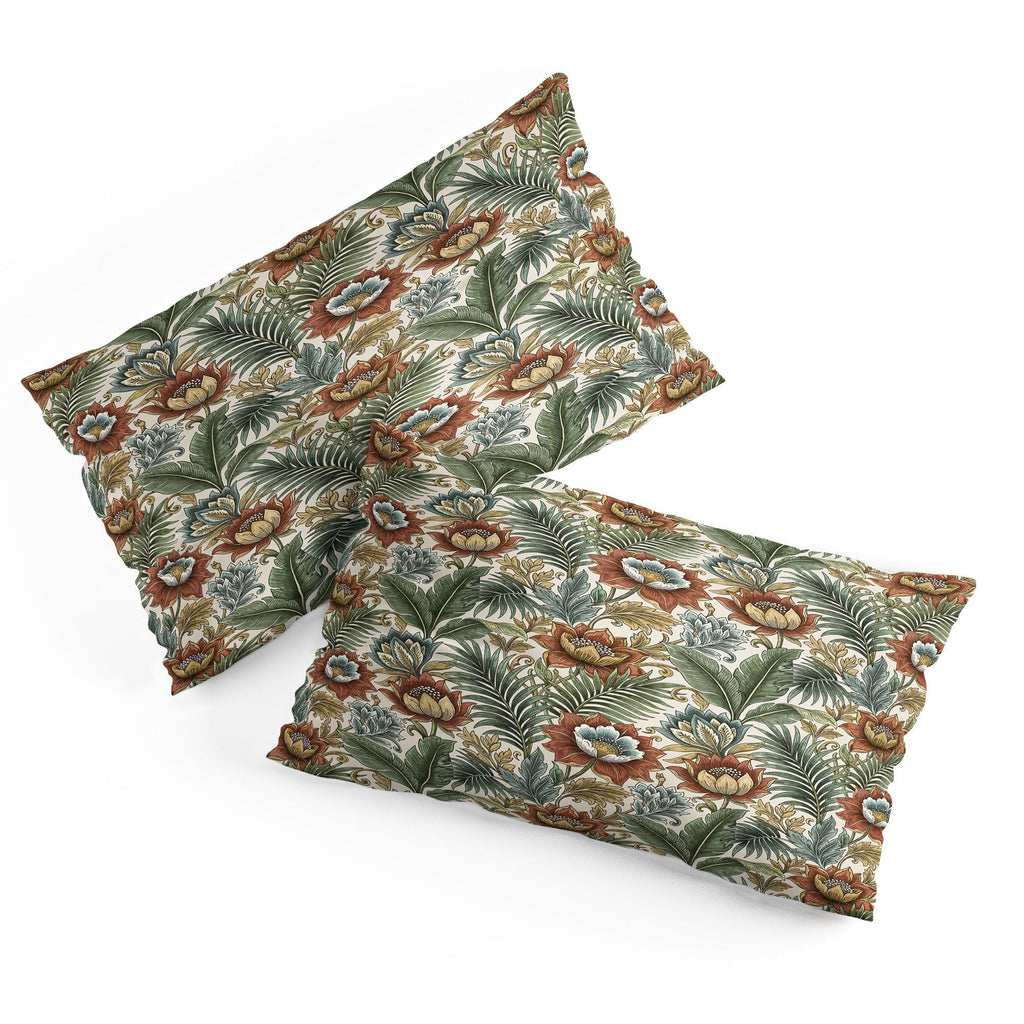 Marta Barragan Camarasa Retro Jungle Garden Pillow Shams