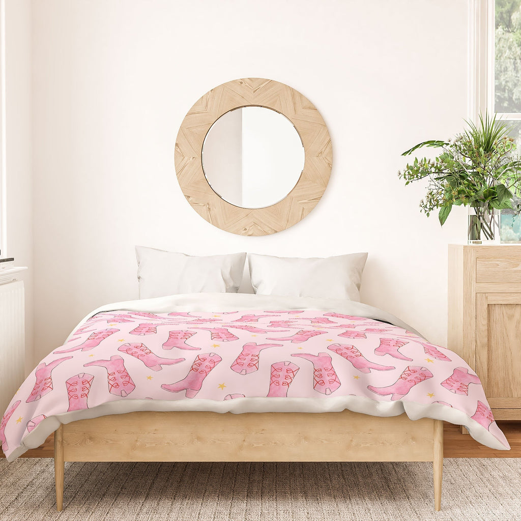 Love_Ryming Stars and Boots Duvet Cover