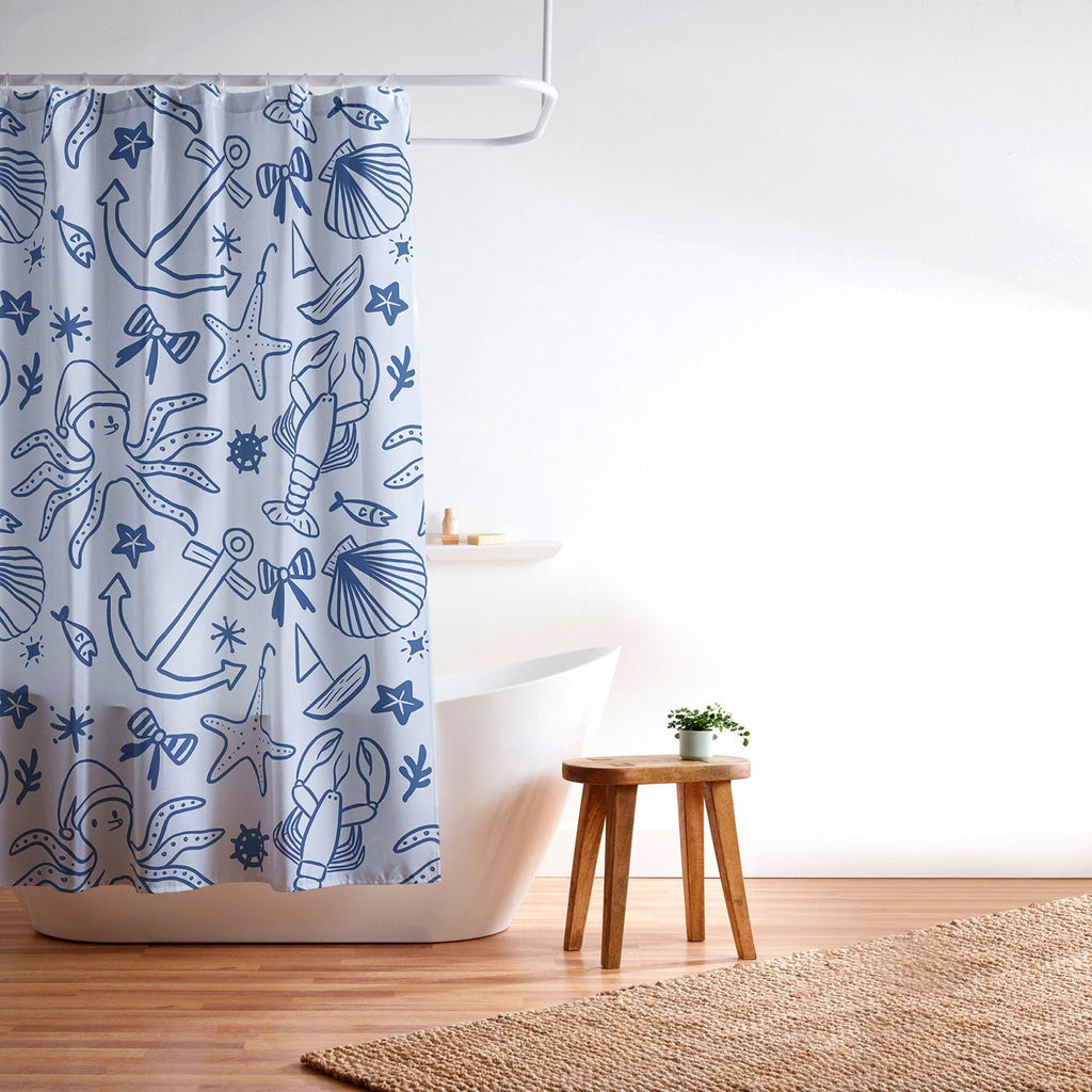 Design by Spark Marine Christmas Holiday Shower Curtain