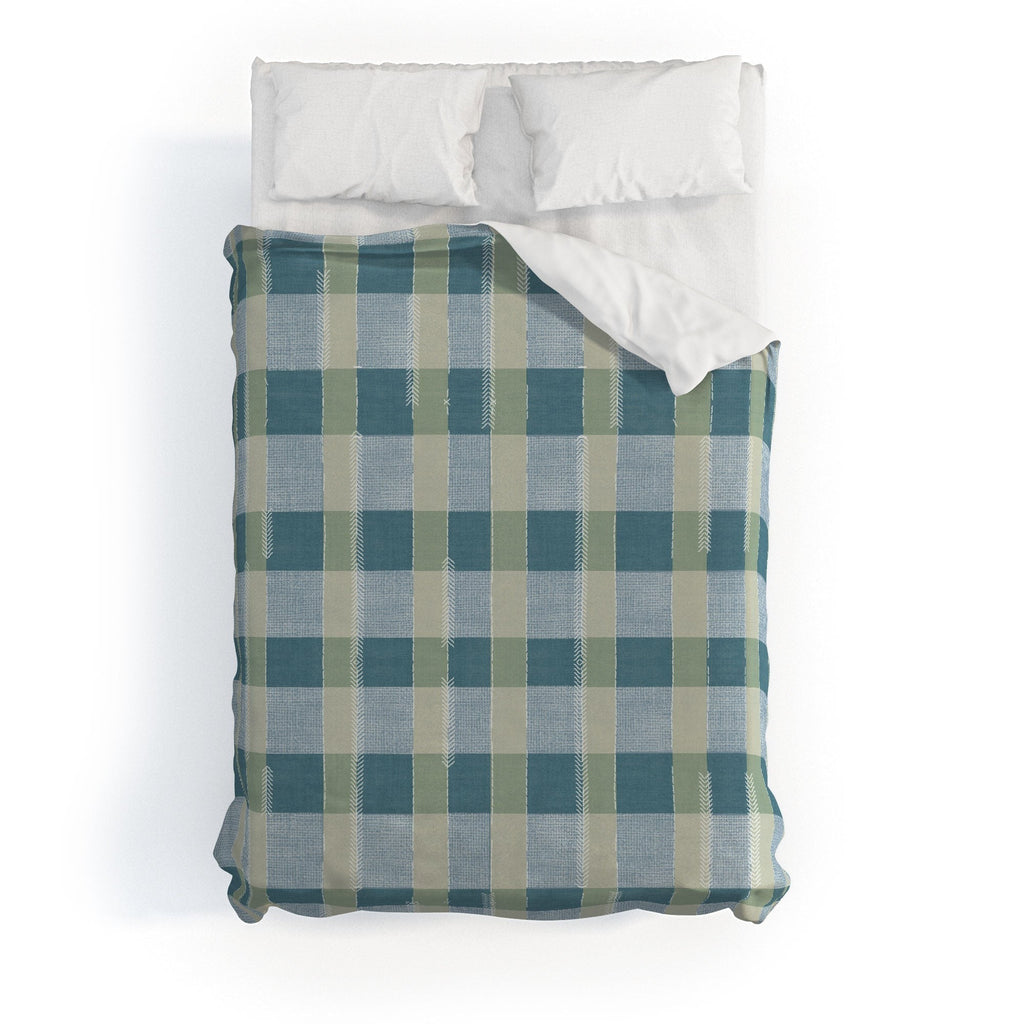 Marta Barragan Camarasa Country Style Checks Duvet Cover