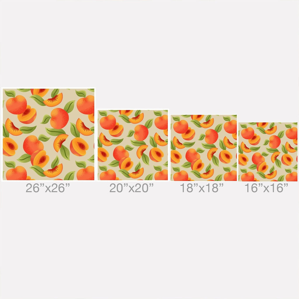 Jessica Molina Peach Pattern Outdoor Throw Pillow