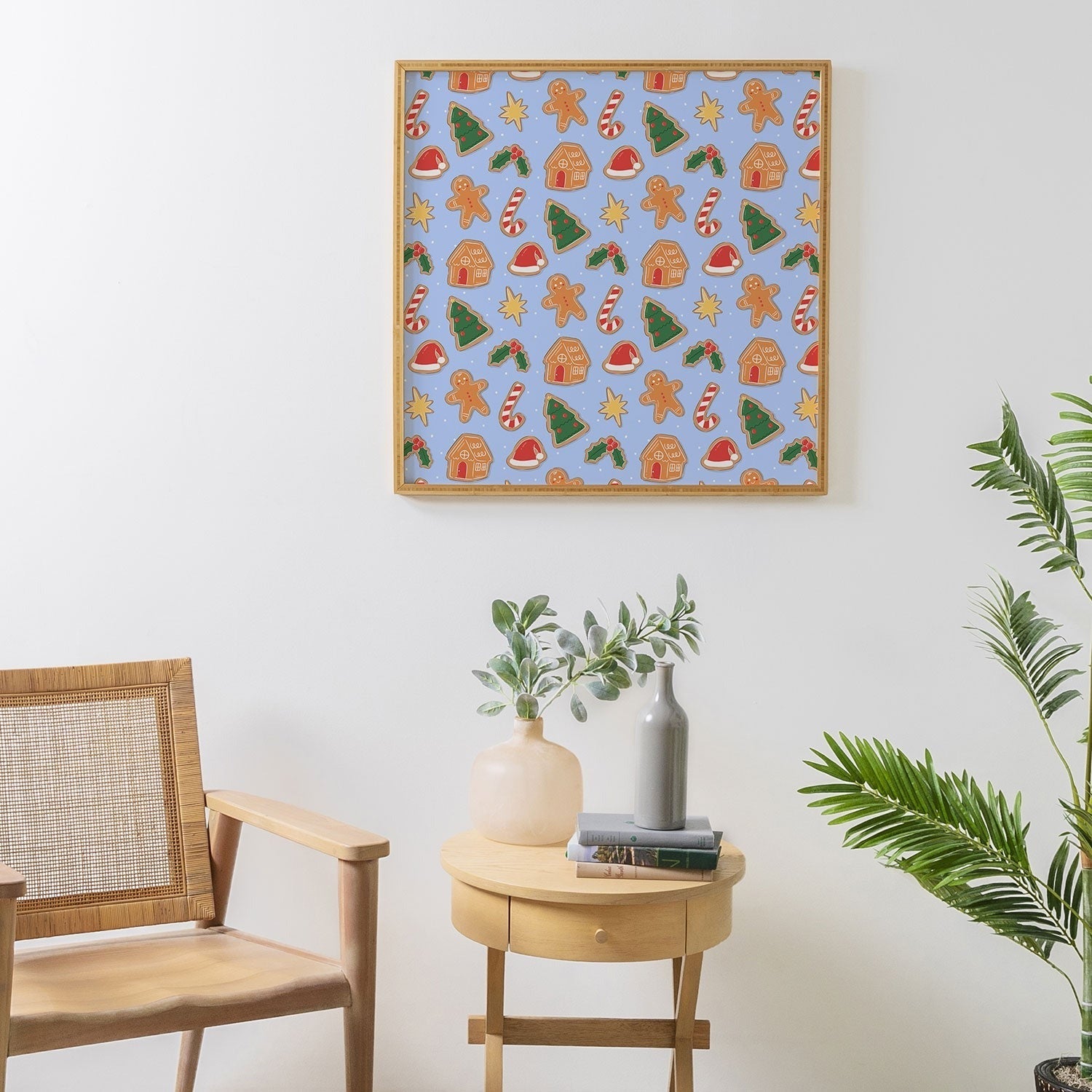 Love_Ryming Christmas Cookies Framed Wall Art