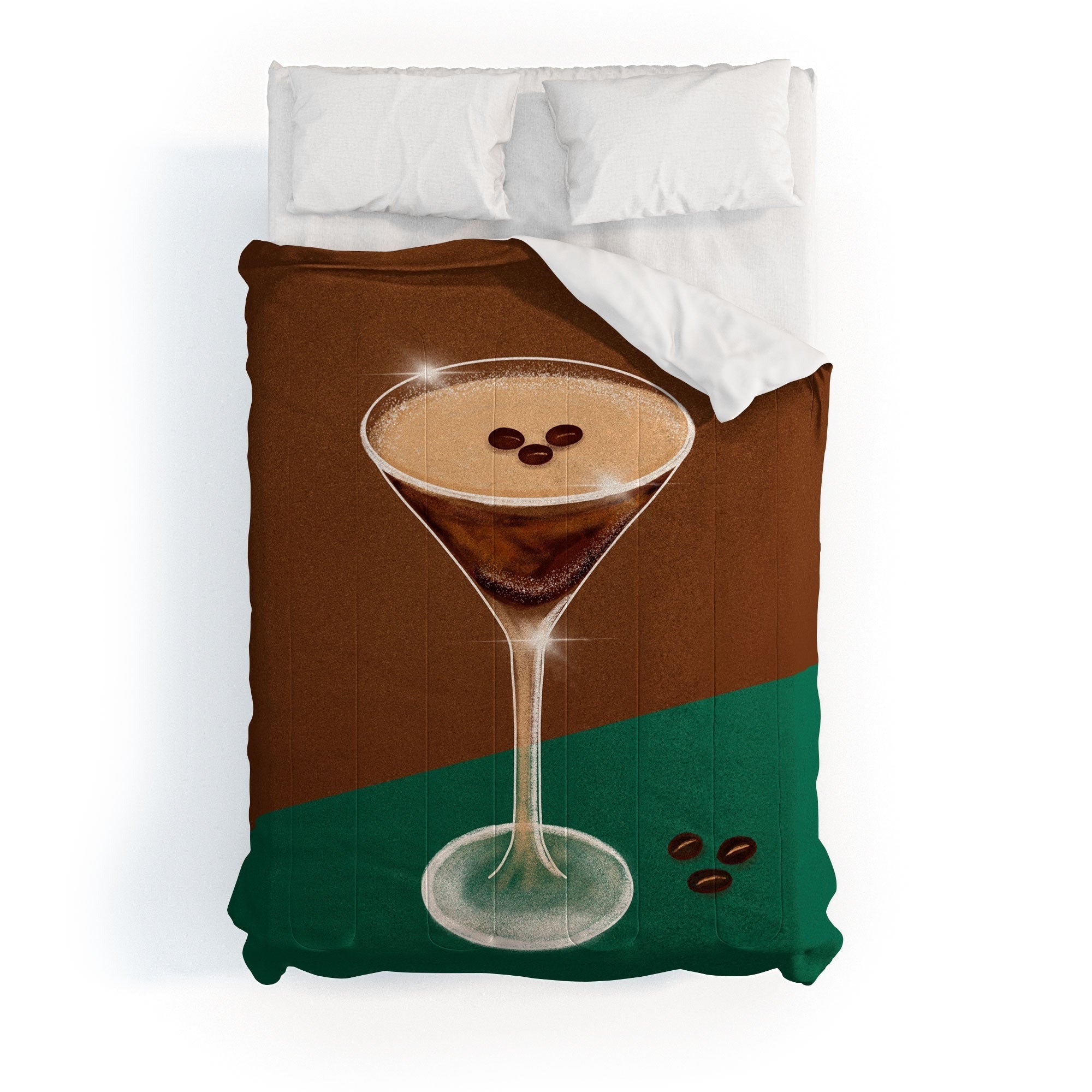 Design by Spark Expresso Martini Coffee Beans Comforter