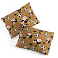 Design by Spark Sporty Soccer Santa Holiday Pillow Shams