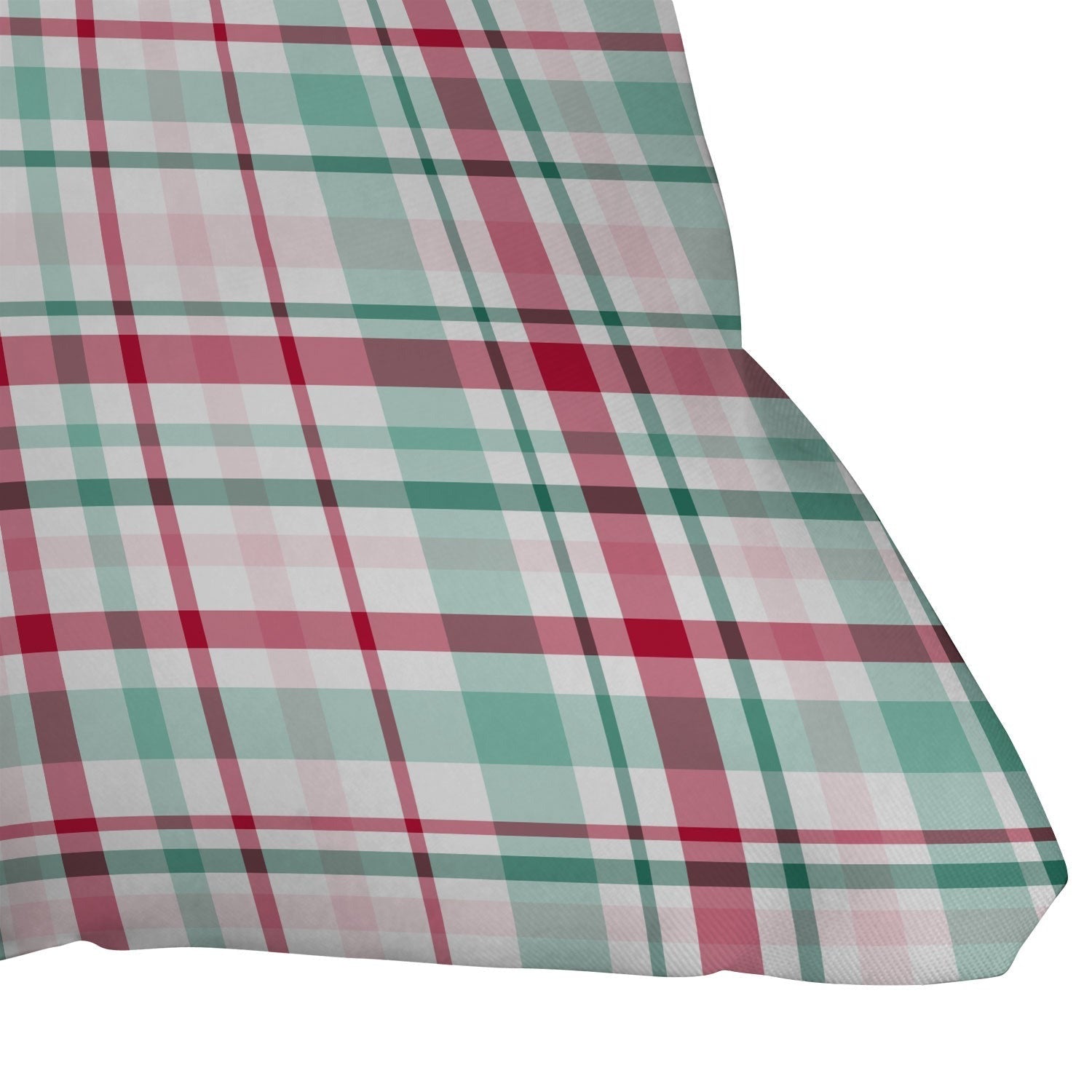 Lisa Argyropoulos Merry Vintage Plaid Outdoor Throw Pillow