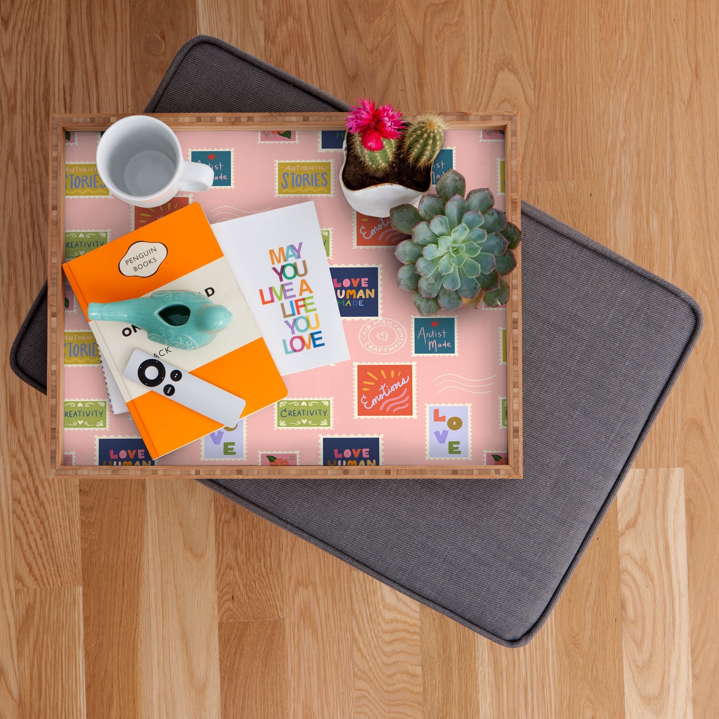 Design by Spark Love Human Made Stamps Rectangular Tray