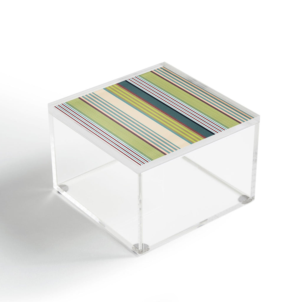 Marta Barragan Camarasa Colorful Stripe Delight Acrylic Box