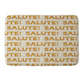 Jessica Molina Salute Gold Pattern on Cream Memory Foam Bath Mat