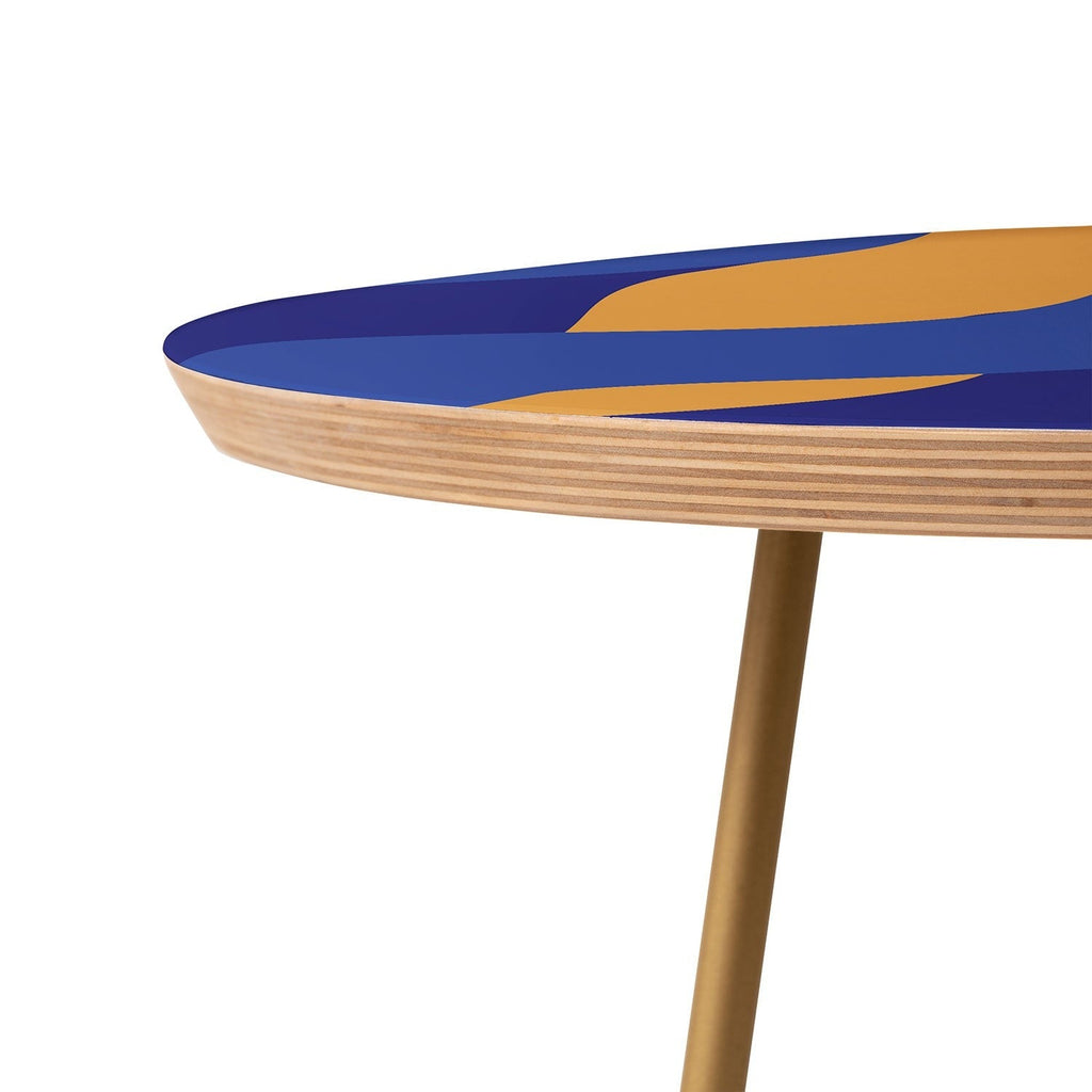Camilla Foss Pebbles in Stream Round Side Table