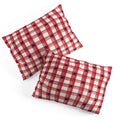 DENY Designs Red Gingham plus Stars Pillow Shams