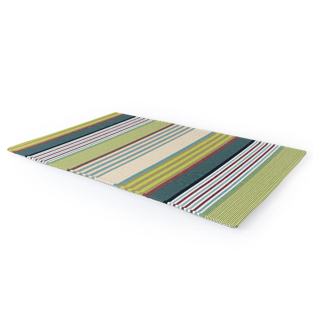 Marta Barragan Camarasa Colorful Stripe Delight Area Rug