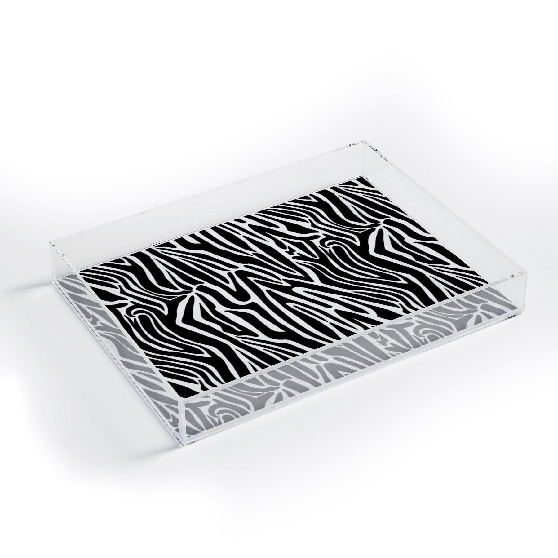 Jennifer Labre Wild Zebra Acrylic Tray
