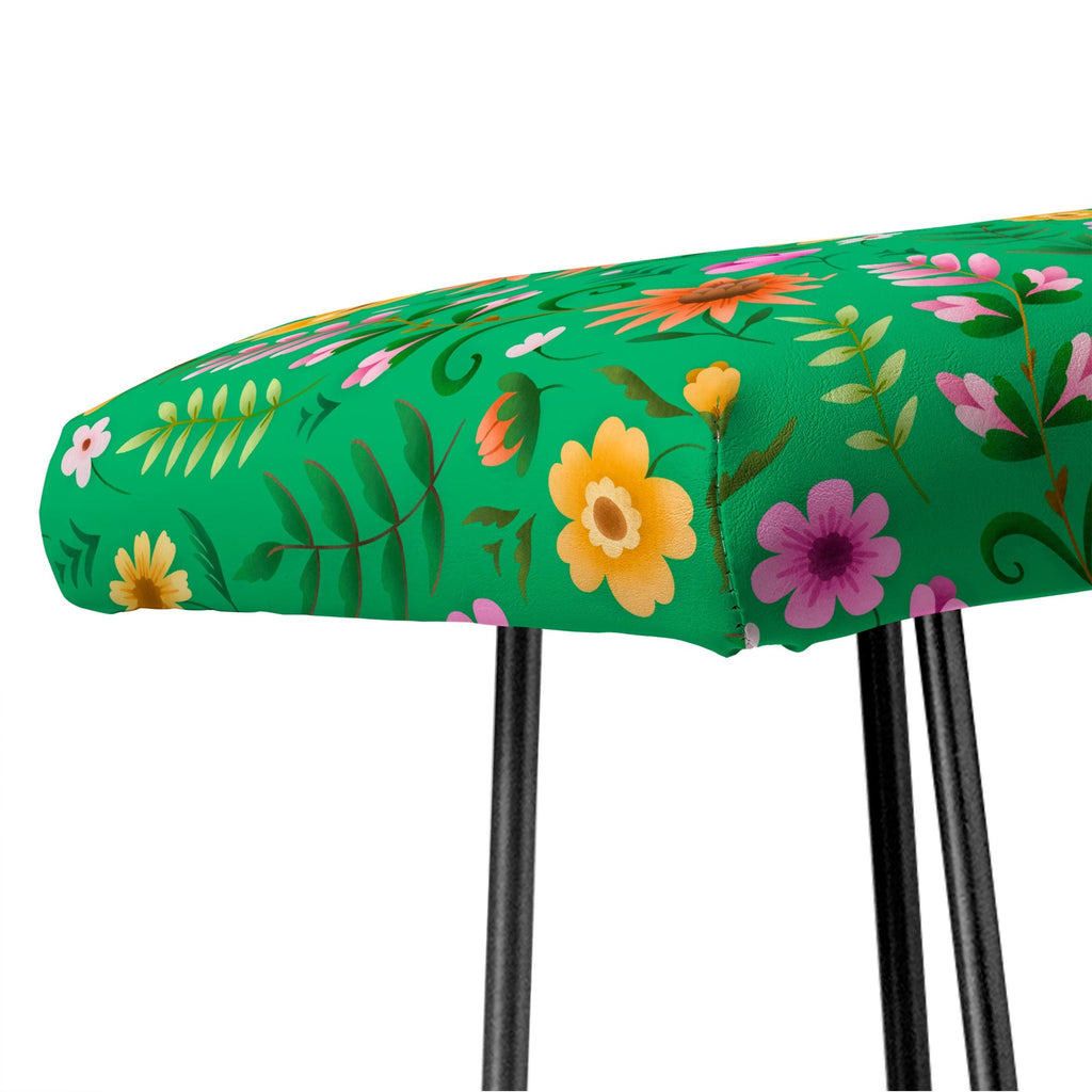 Pimlada Phuapradit Ditsy Spring Floral Green Bench
