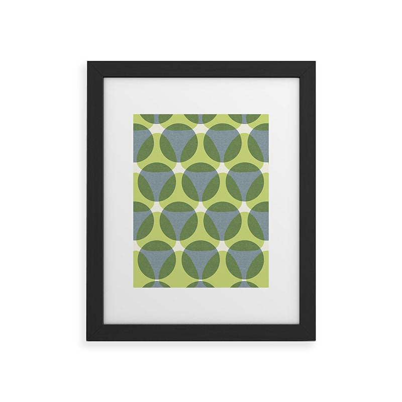 Marta Barragan Camarasa Stylish Retro Circle Framed Art Print