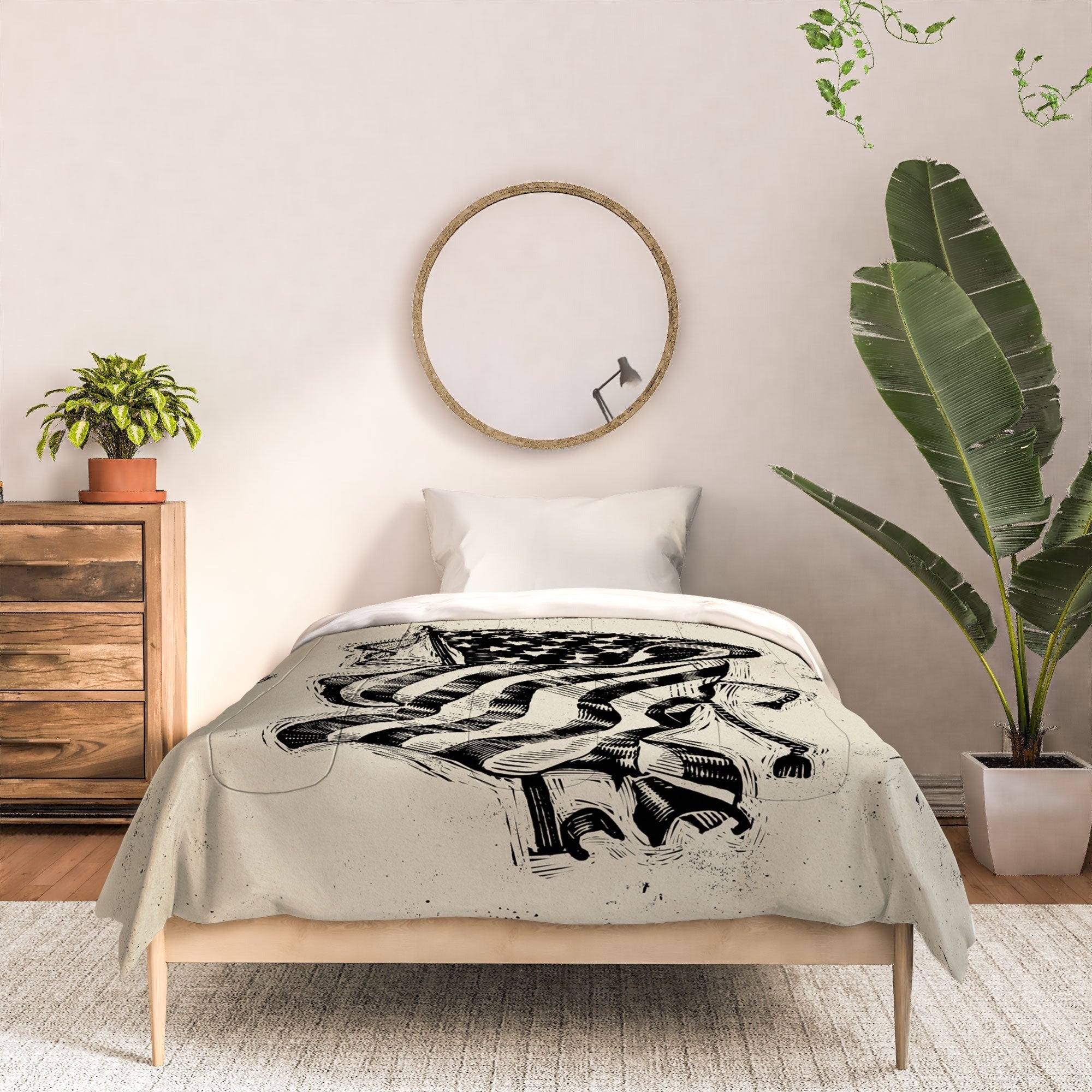 DENY Designs Let Freedom Ring Block Comforter