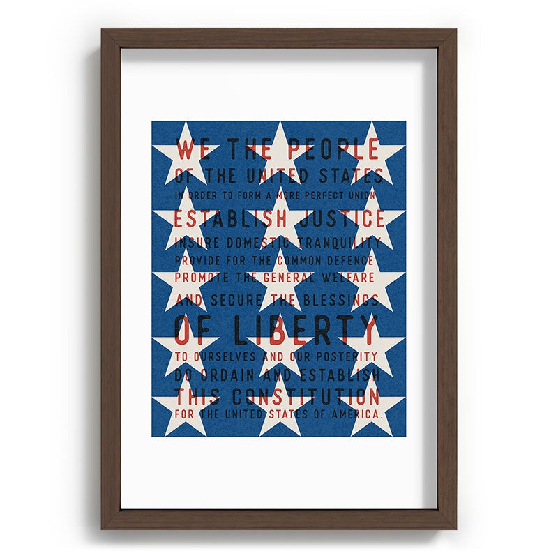 DENY Designs Starred Preamble Recessed Framing Rectangle