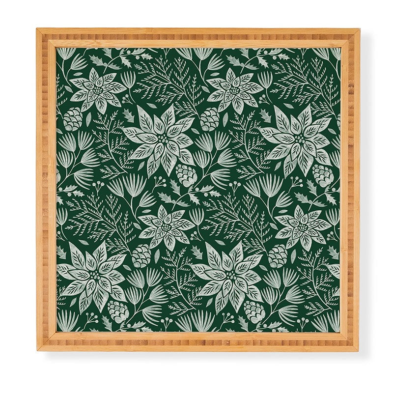 Pimlada Phuapradit Christmas Poinsettia Framed Wall Art