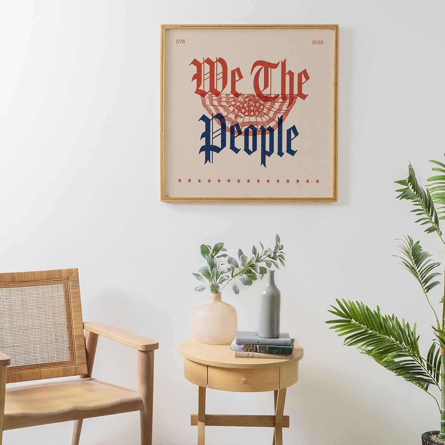 DENY Designs We The People ii Framed Wall Art