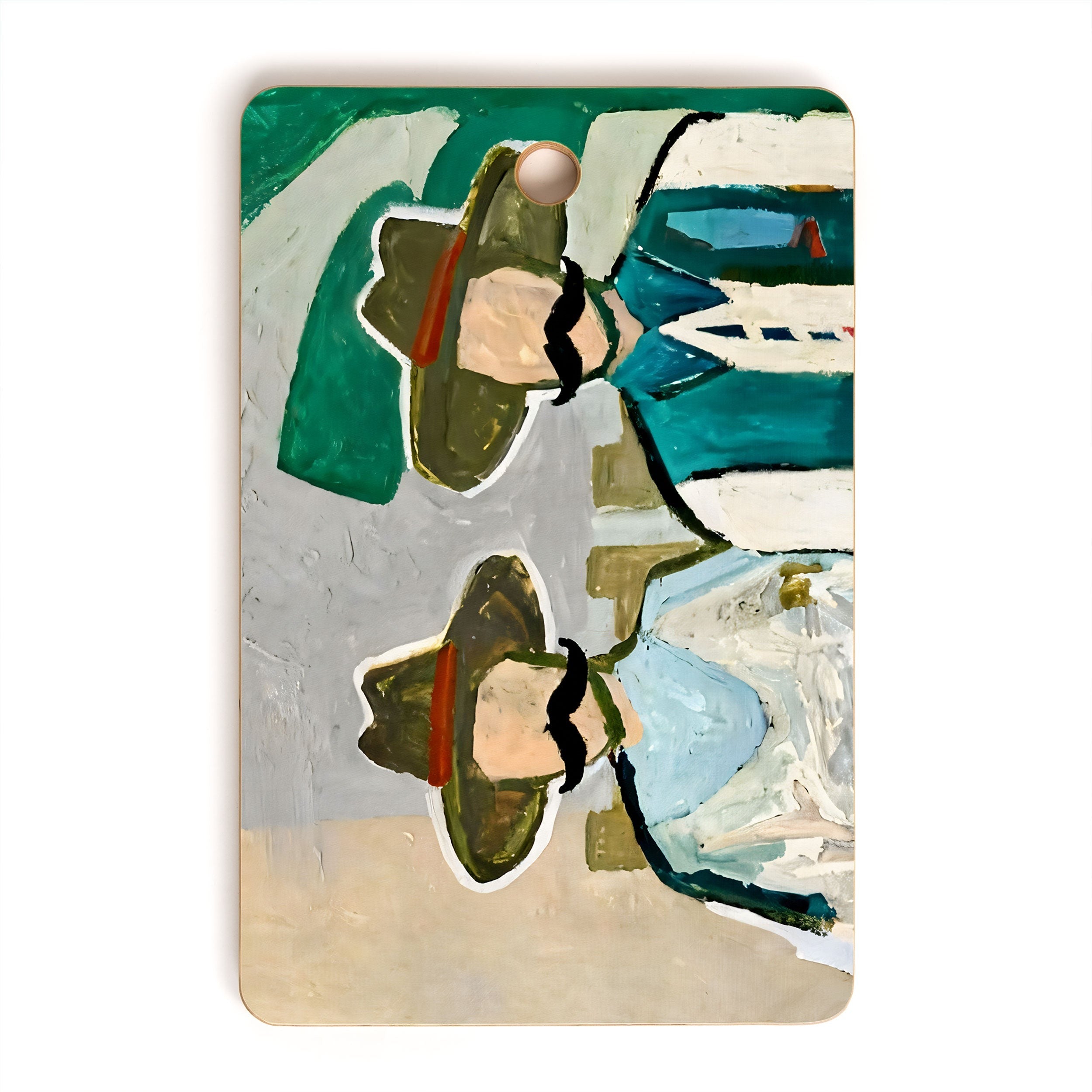 83 Oranges Side By Side Cowboy Edition Cutting Board Rectangle