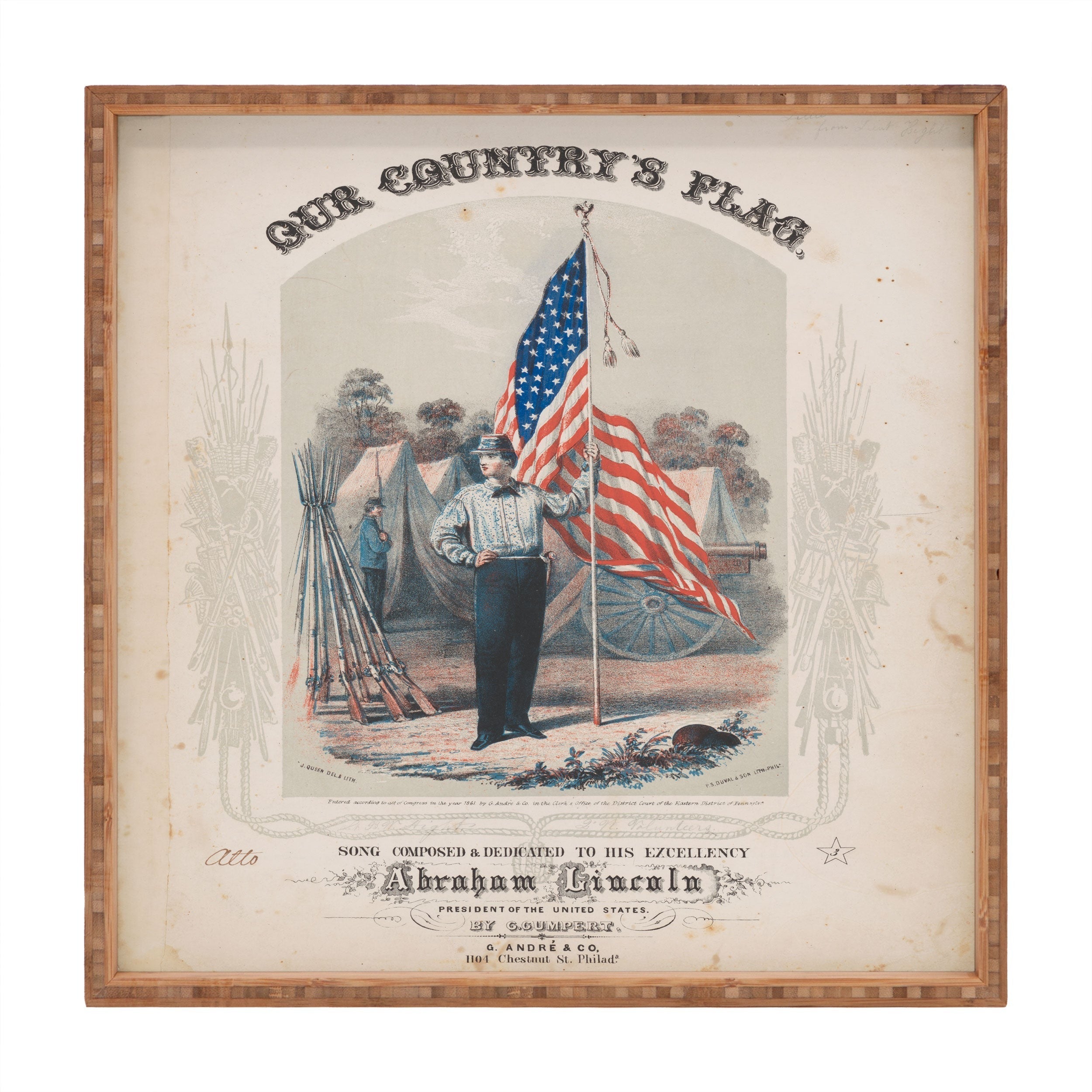 DENY Designs Our Country s Flag Square Tray